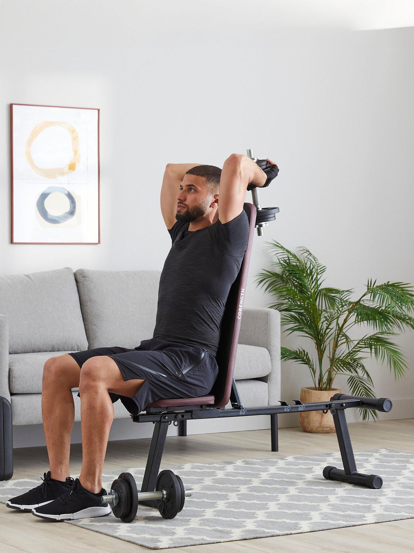  image of decathlon-fold-down-incline-weights-bench-with-leg-bar-500-fold
