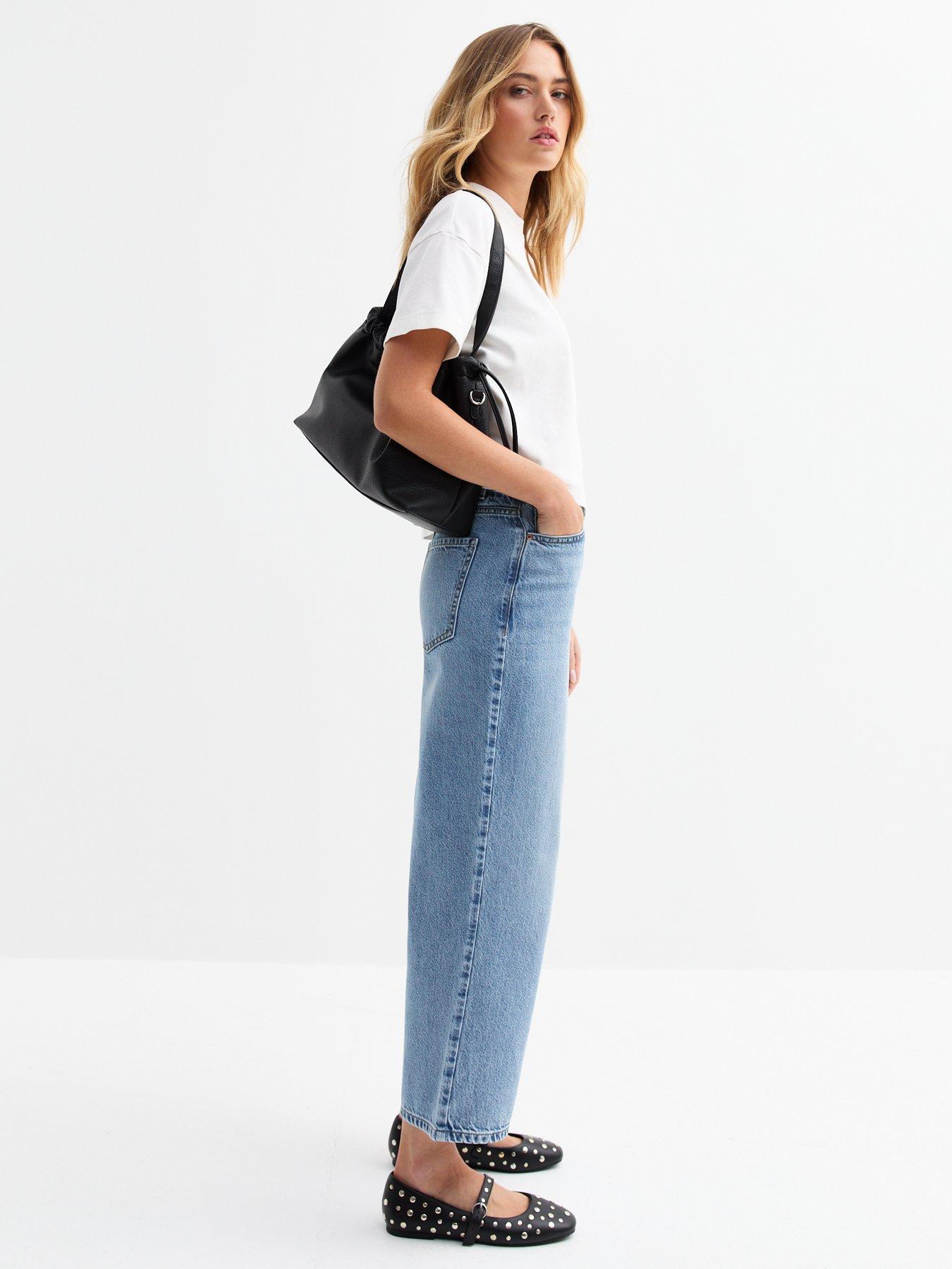  image of new-look-adalae-wide-leg-cropped-jeans-light-blue