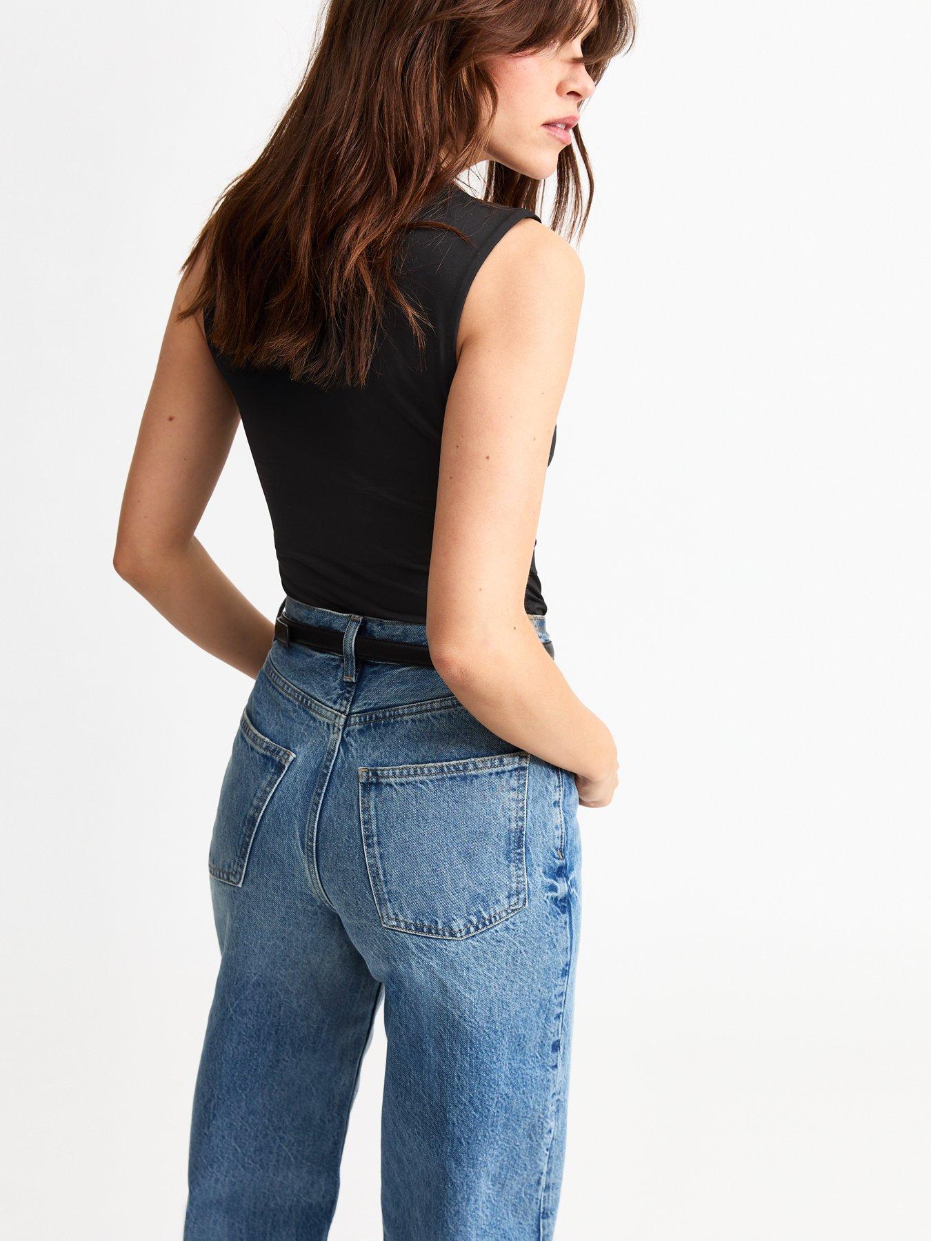  image of new-look-black-square-neck-bodysuit