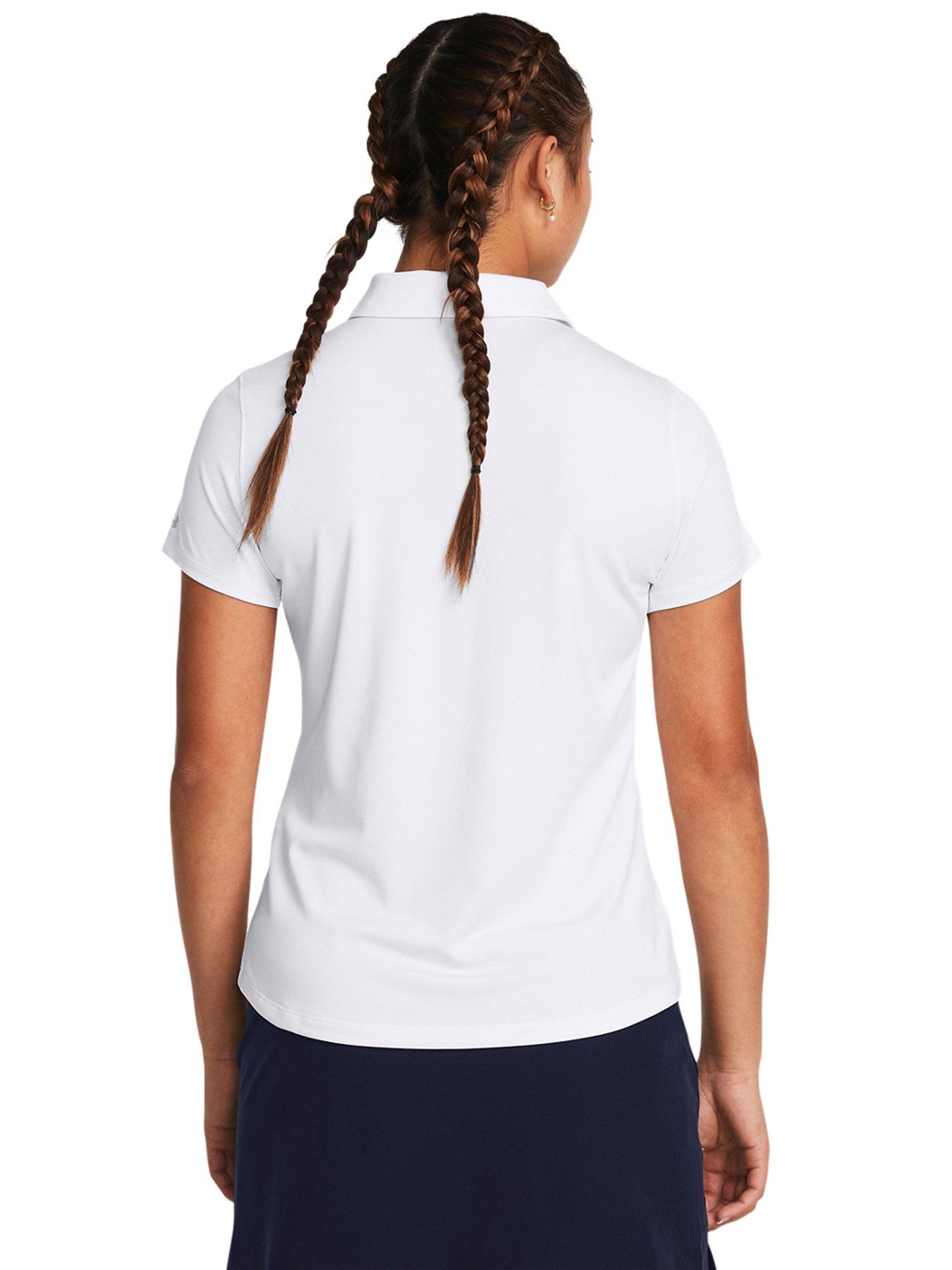  image of under-armour-womens-golf-playoff-polo-shirt-white