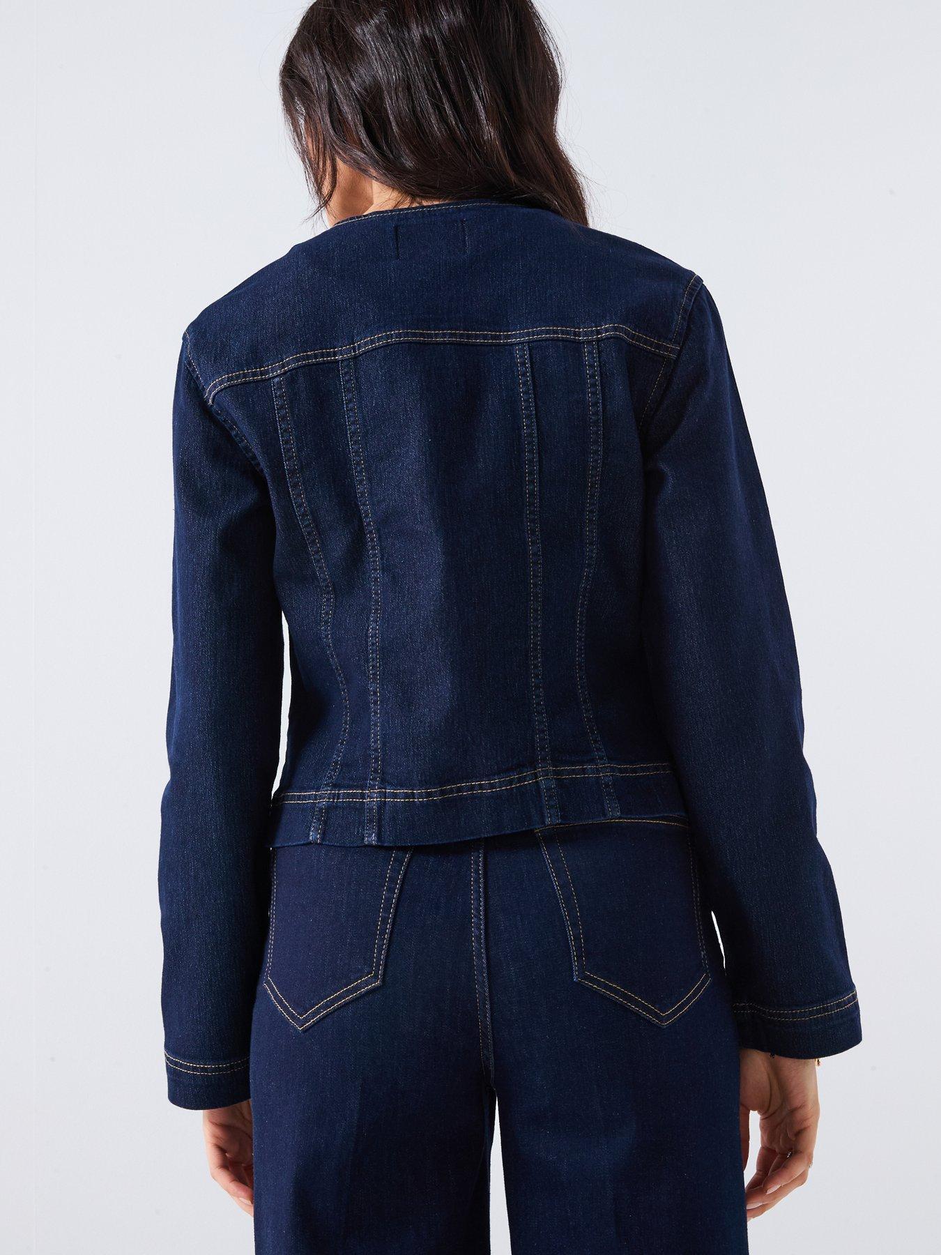 stillFront image of only-tailored-denim-jacket-blue