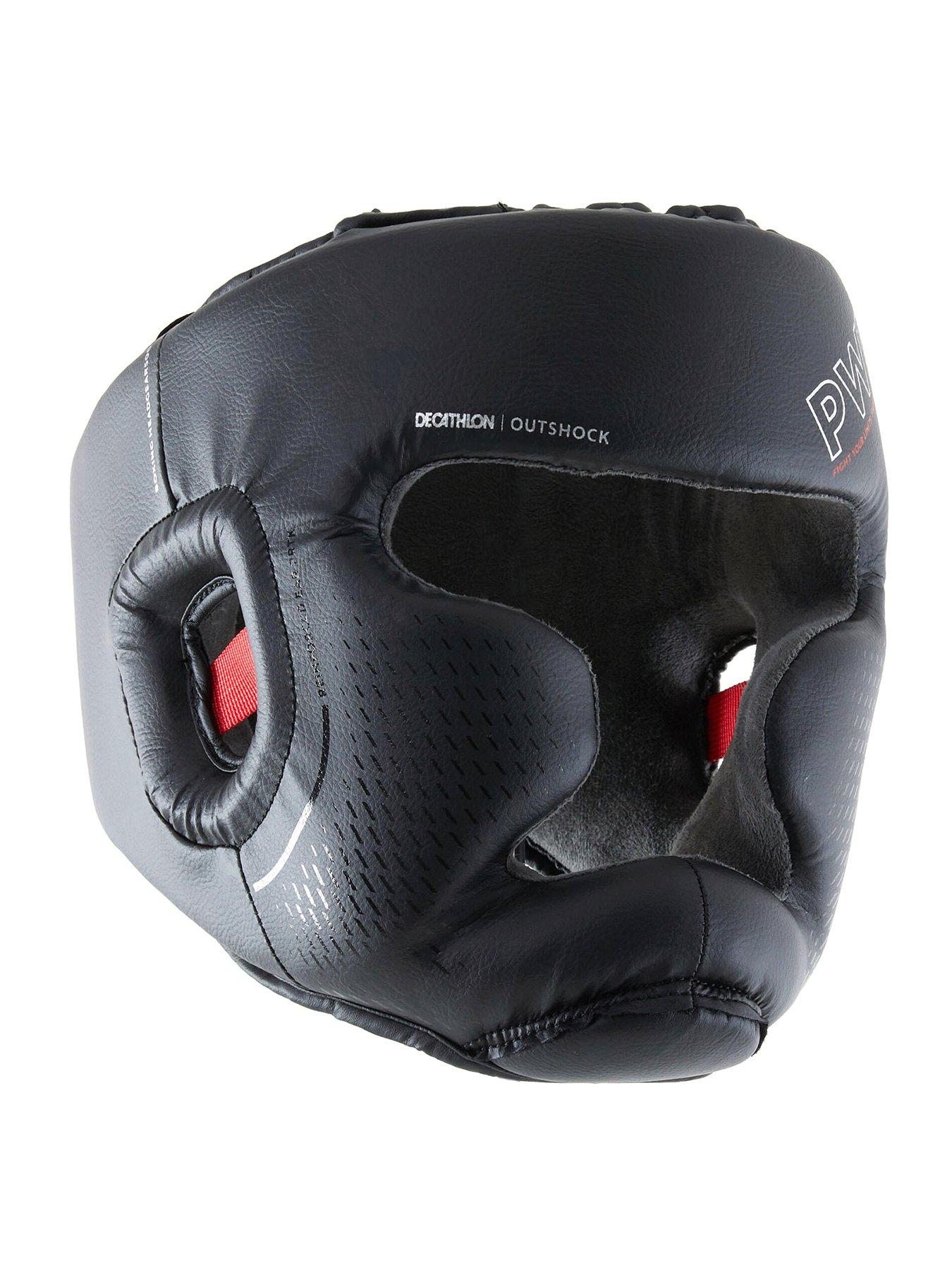  image of decathlon-boxing-full-face-headguard-500-black