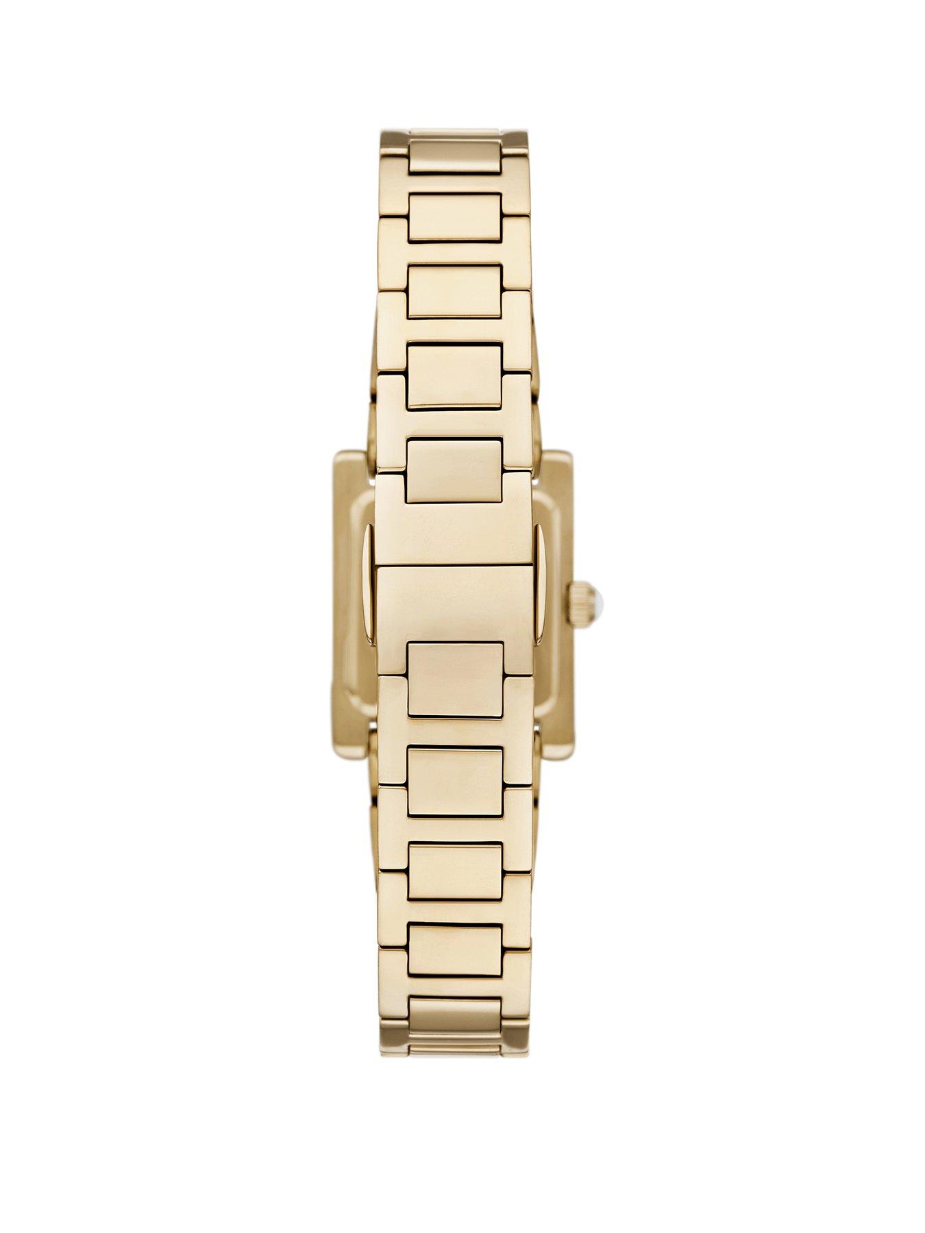  image of emporio-armani-womens-2-hand-gold-tone-stainless-steel-watchnbspar11663