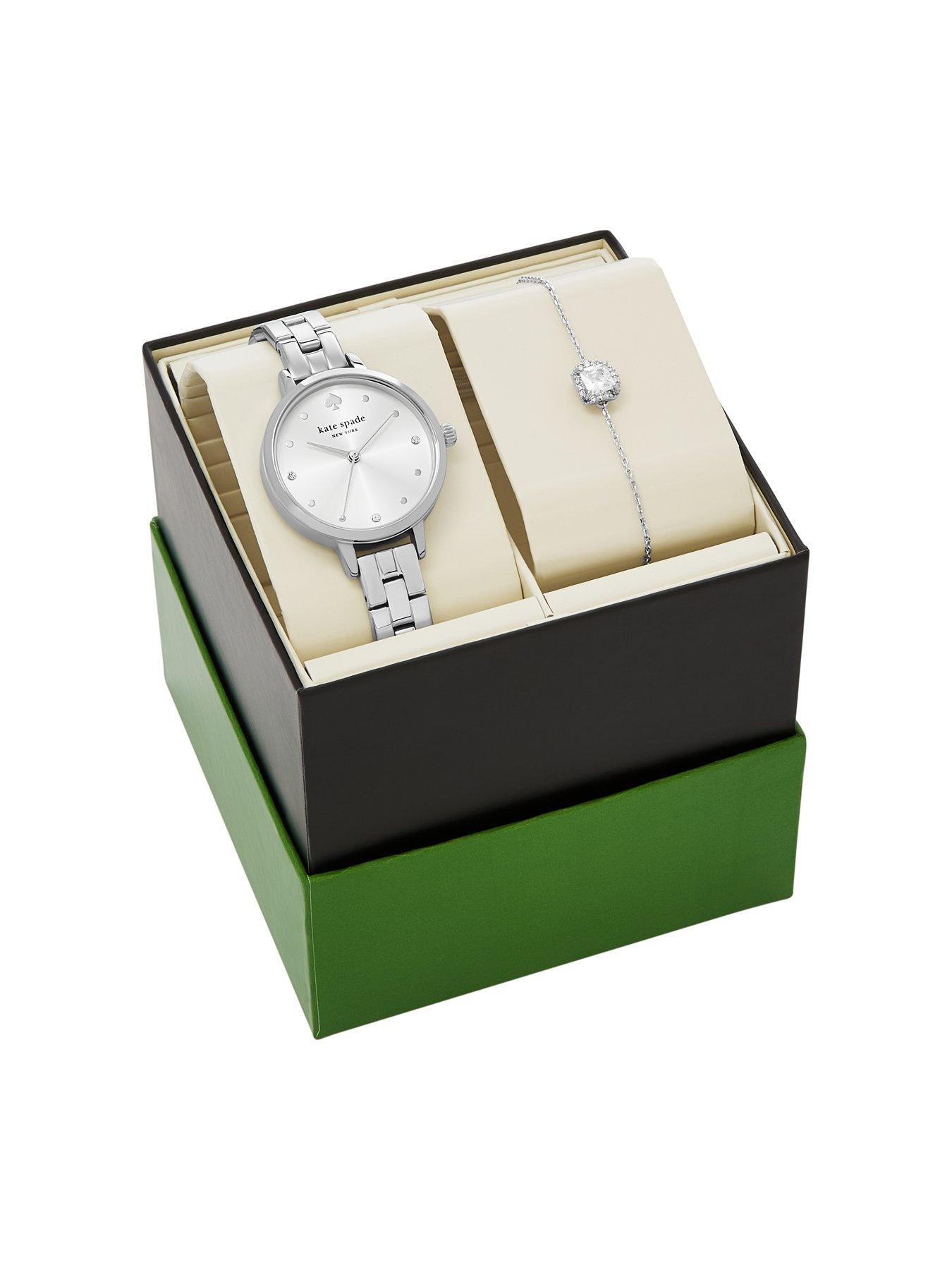  image of kate-spade-new-york-womens-metro-three-hand-silver-tone-alloy-watch-ksw1867