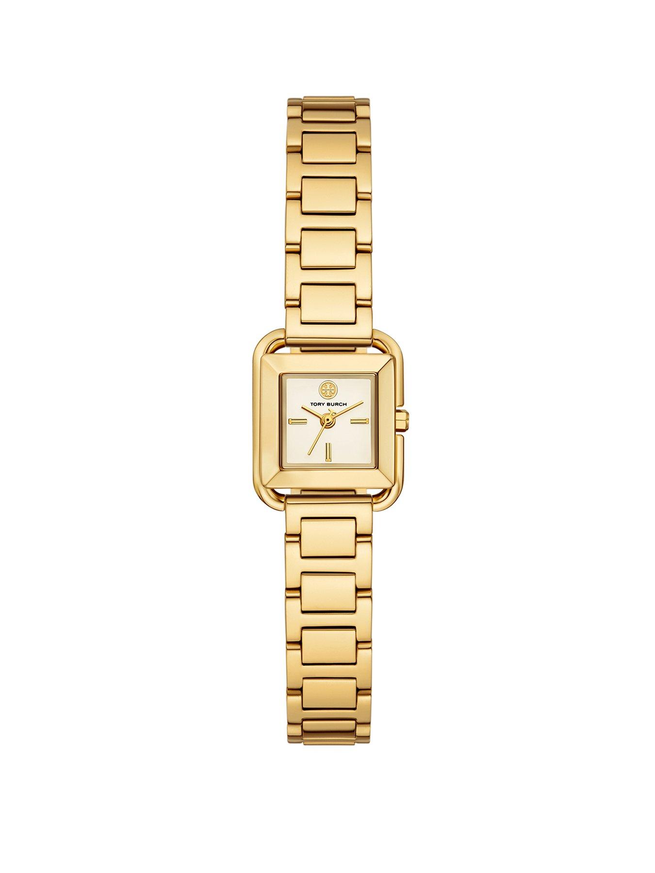 tory-burch-womens-mini-kira-square-2-hand-gold-tone-stainless-steel-watch-tbw6022