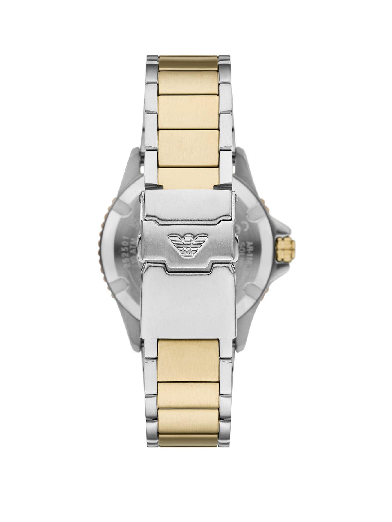  image of emporio-armani-mens-world-explorer-3-hand-date-stainless-steel-watchnbspar11682