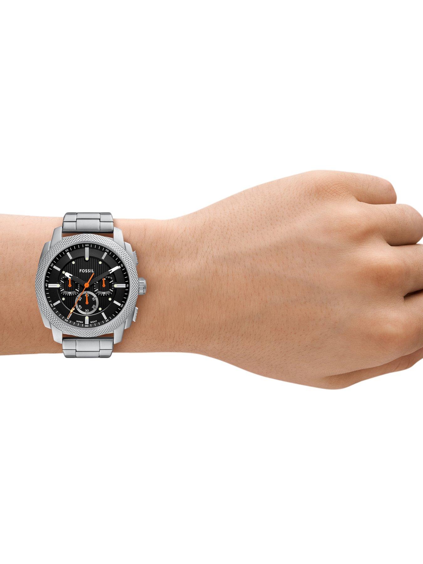 image of fossil-mens-machine-chronographnbspstainless-steel-watchnbspfs6095