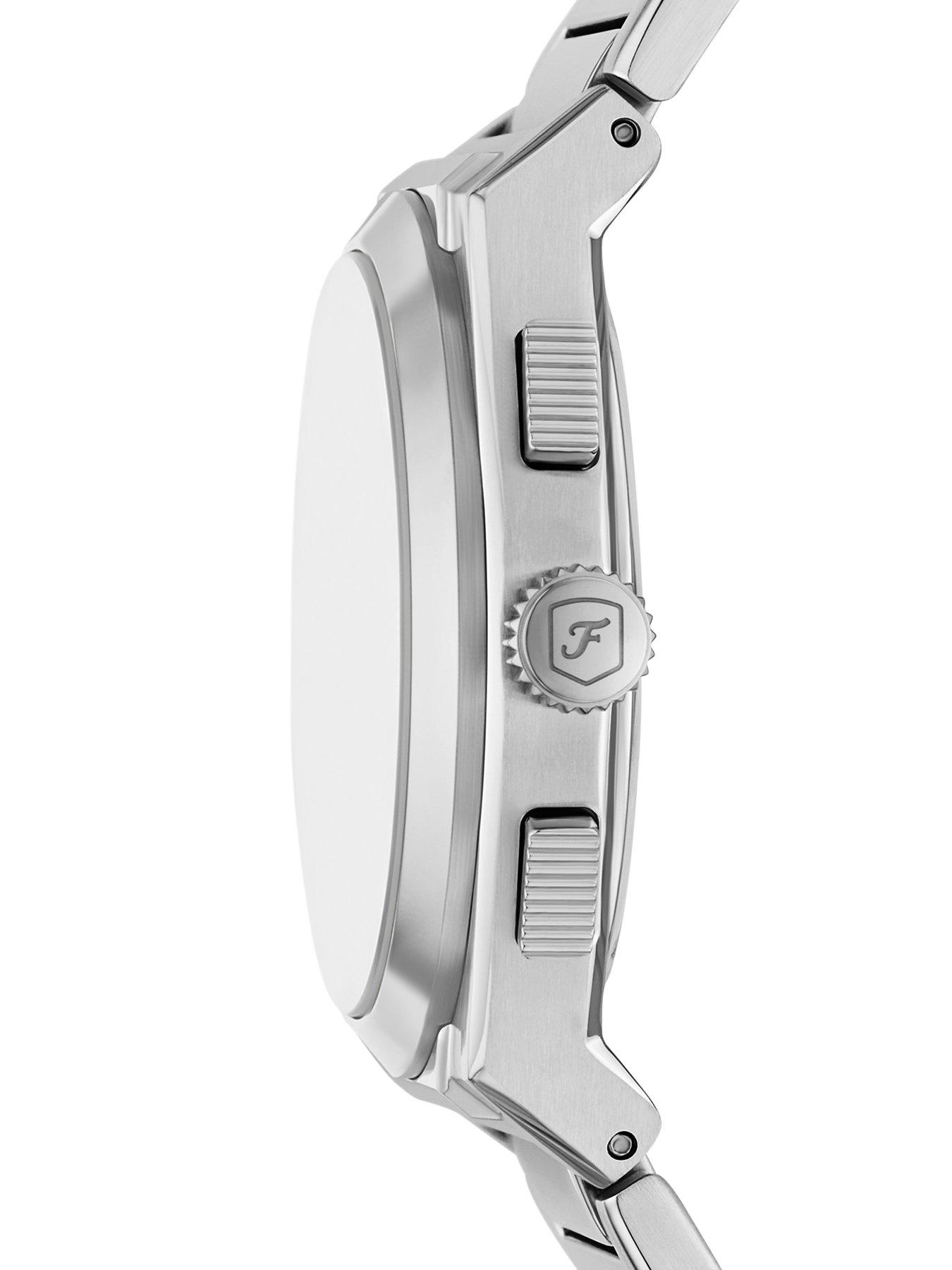  image of fossil-mens-everett-chronograph-stainless-steel-watch-fs6105