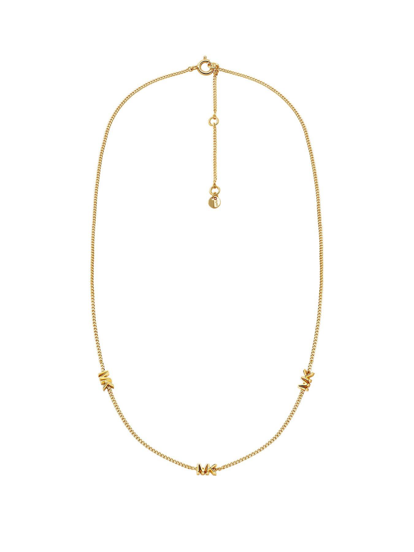 michael-kors-womens-14k-gold-plated-sterling-silver-station-necklace-mkc1780710