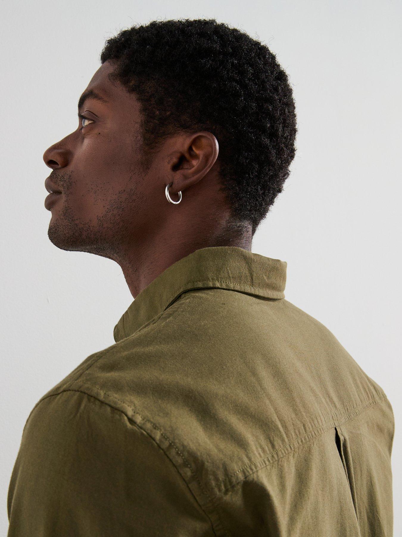  image of very-man-long-sleeve-button-down-oxford-shirt-khaki