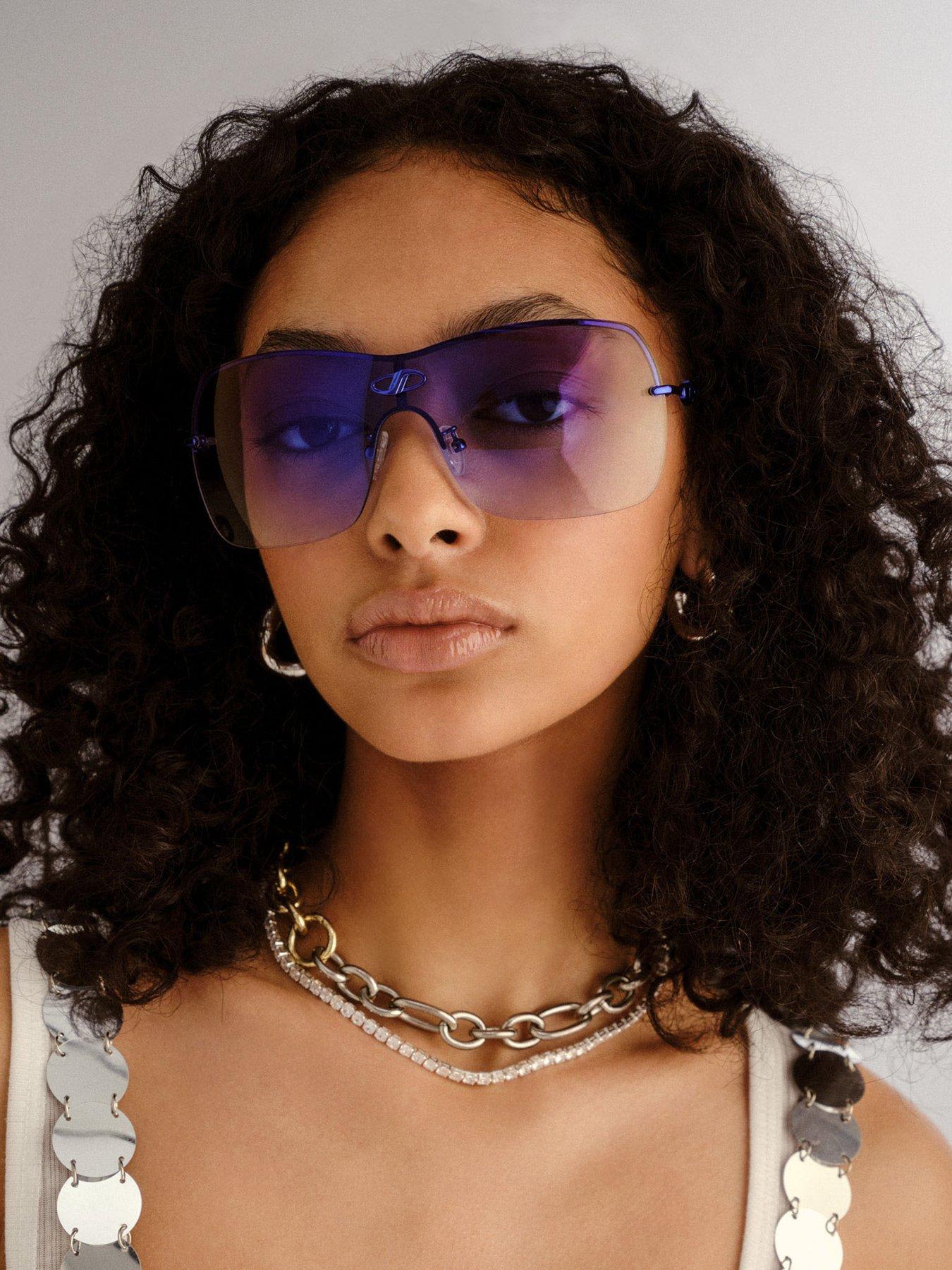  image of le-specs-parallel-universe-ltd-edt-blue-chrome-sunglass