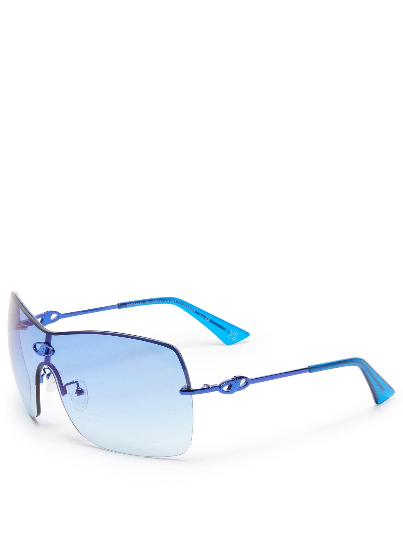  image of le-specs-parallel-universe-ltd-edt-blue-chrome-sunglass