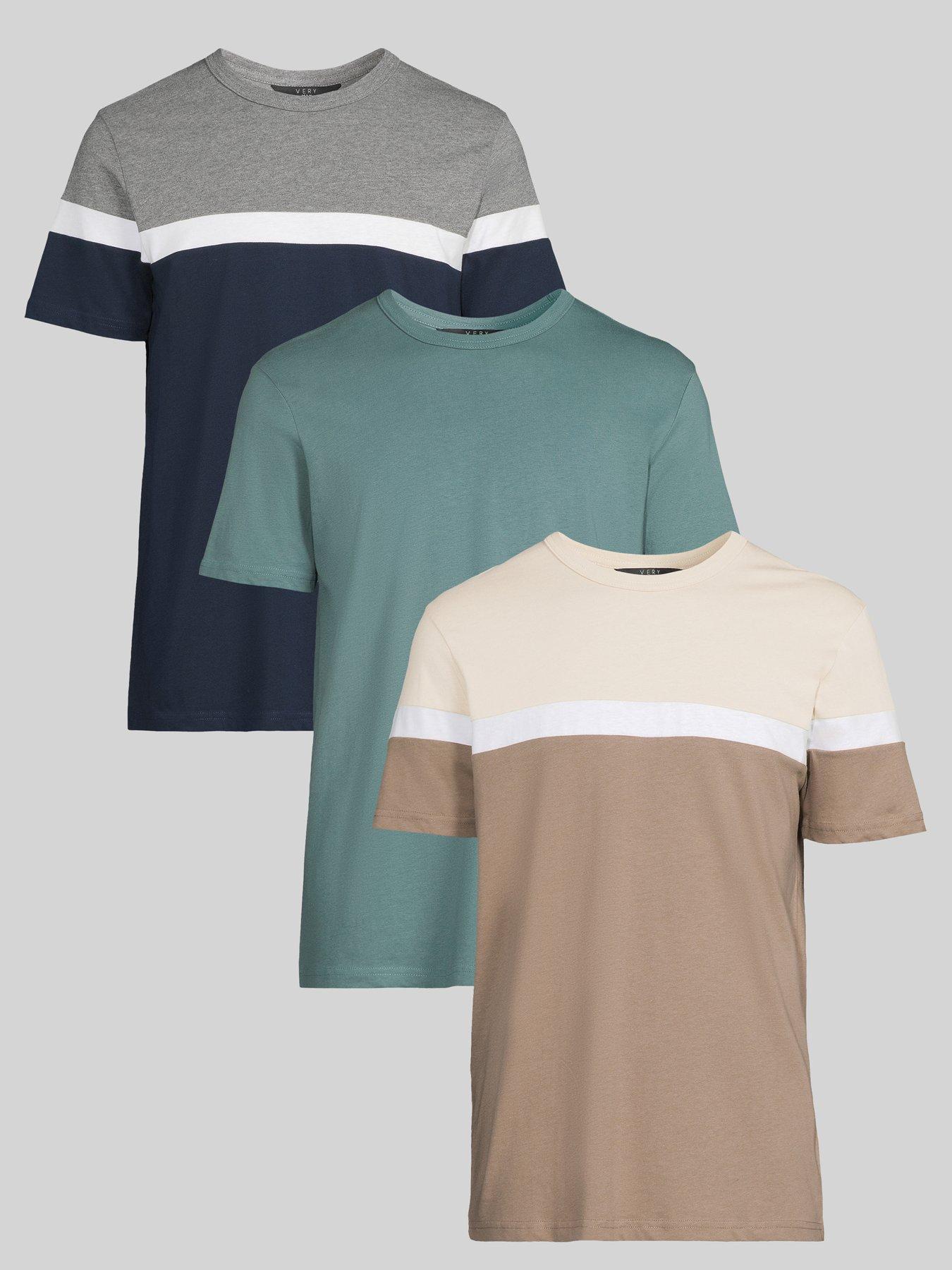 undefined Cut and Sew T-Shirt 3 Pack - Multi