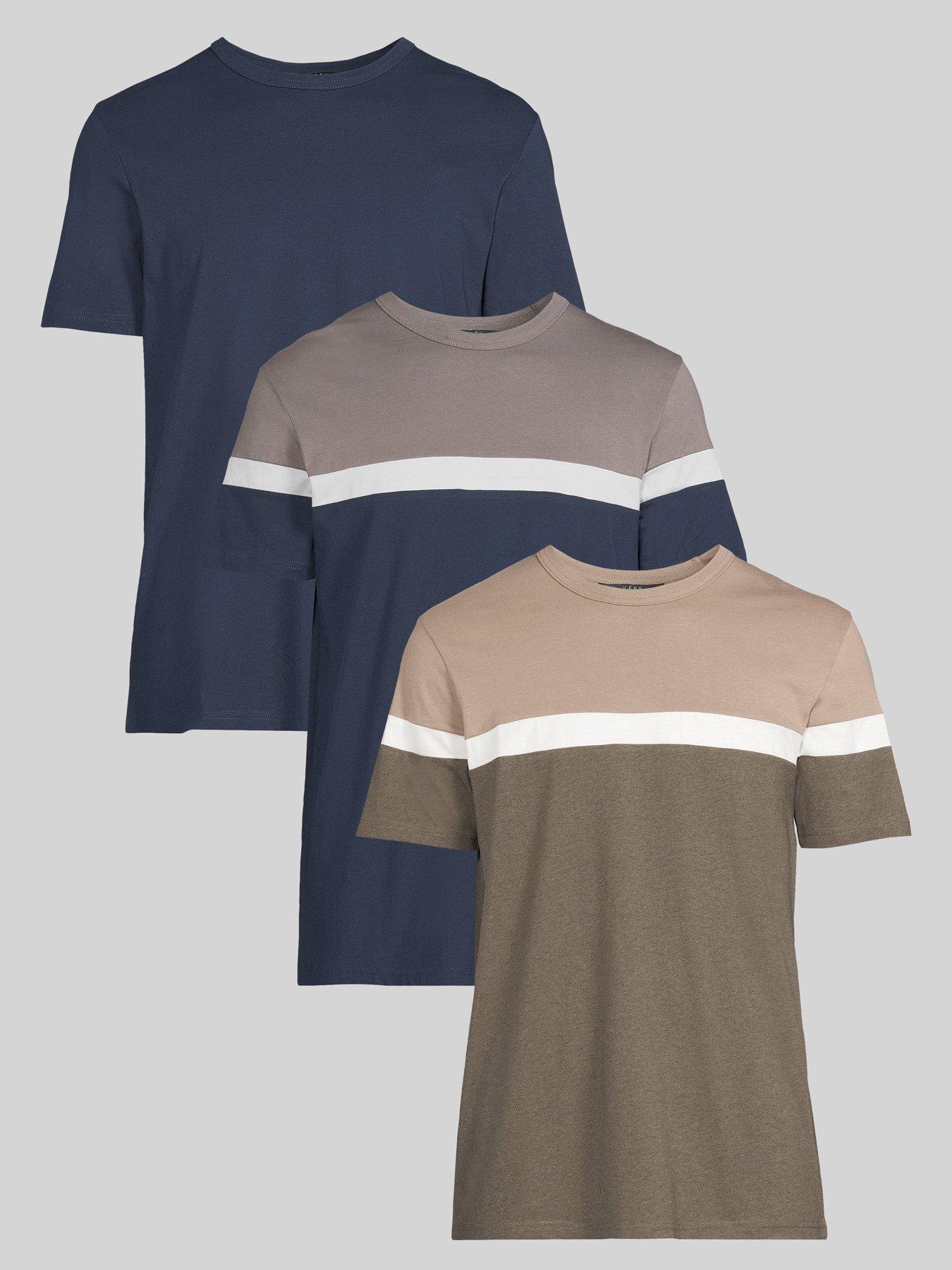 undefined Cut and Sew T-Shirt 3 Pack - Multi