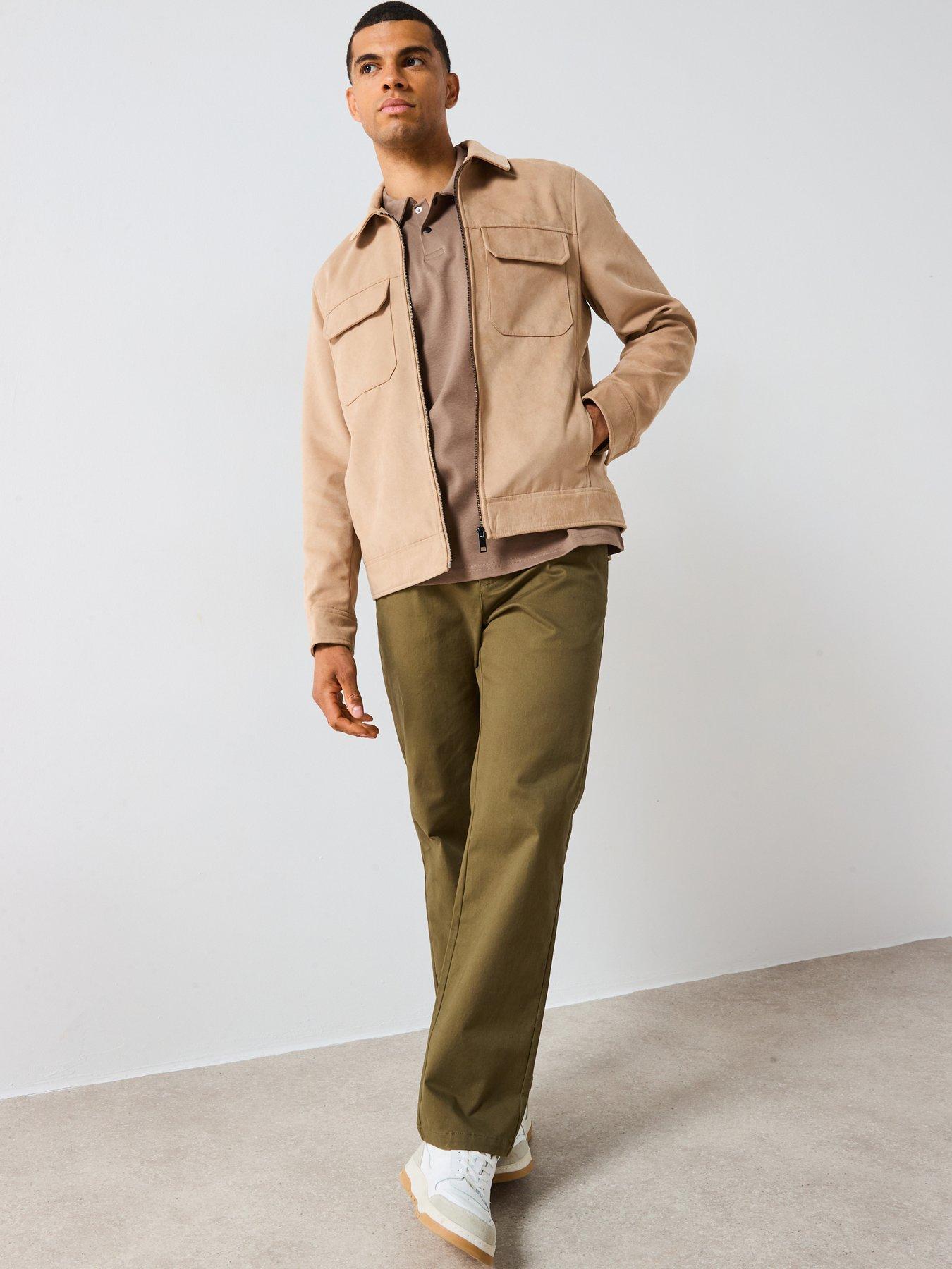 Image 3 of 6 of Very Man Interlock Popper Polo Top - Brown