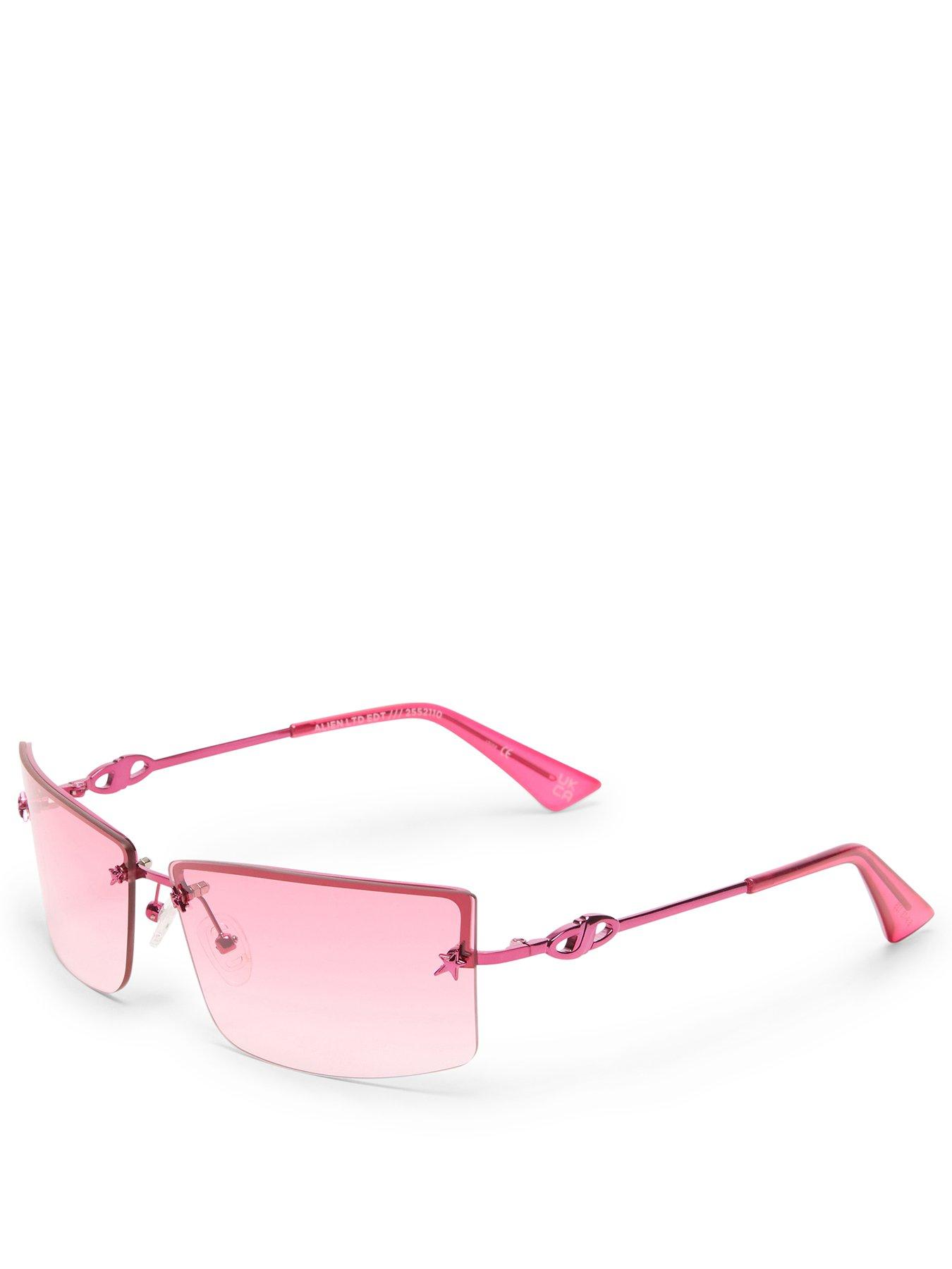  image of le-specs-alien-ltd-edt-pink-chrome-sunglass