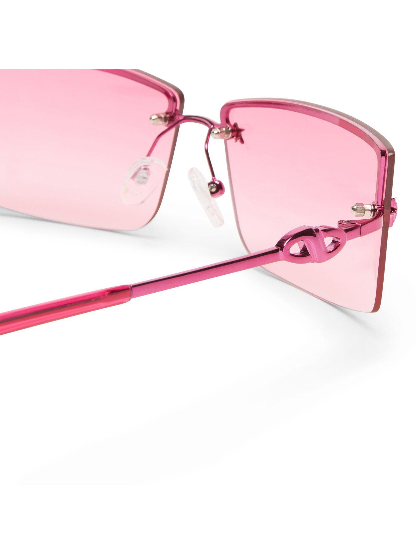  image of le-specs-alien-ltd-edt-pink-chrome-sunglass
