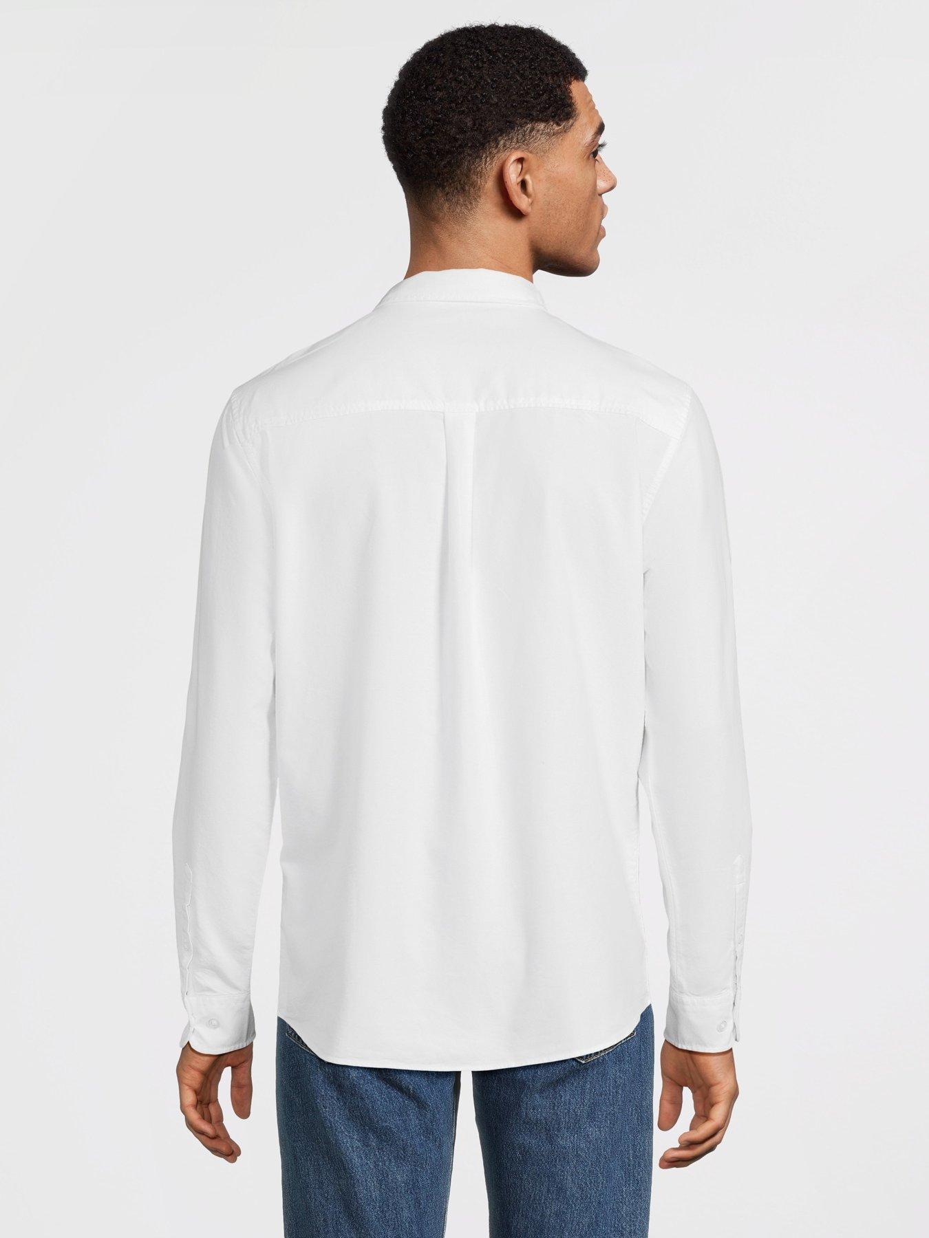 Image 3 of 6 of The Very Collection 2 Pack Long Sleeve Oxford Shirt - Light Blue/White