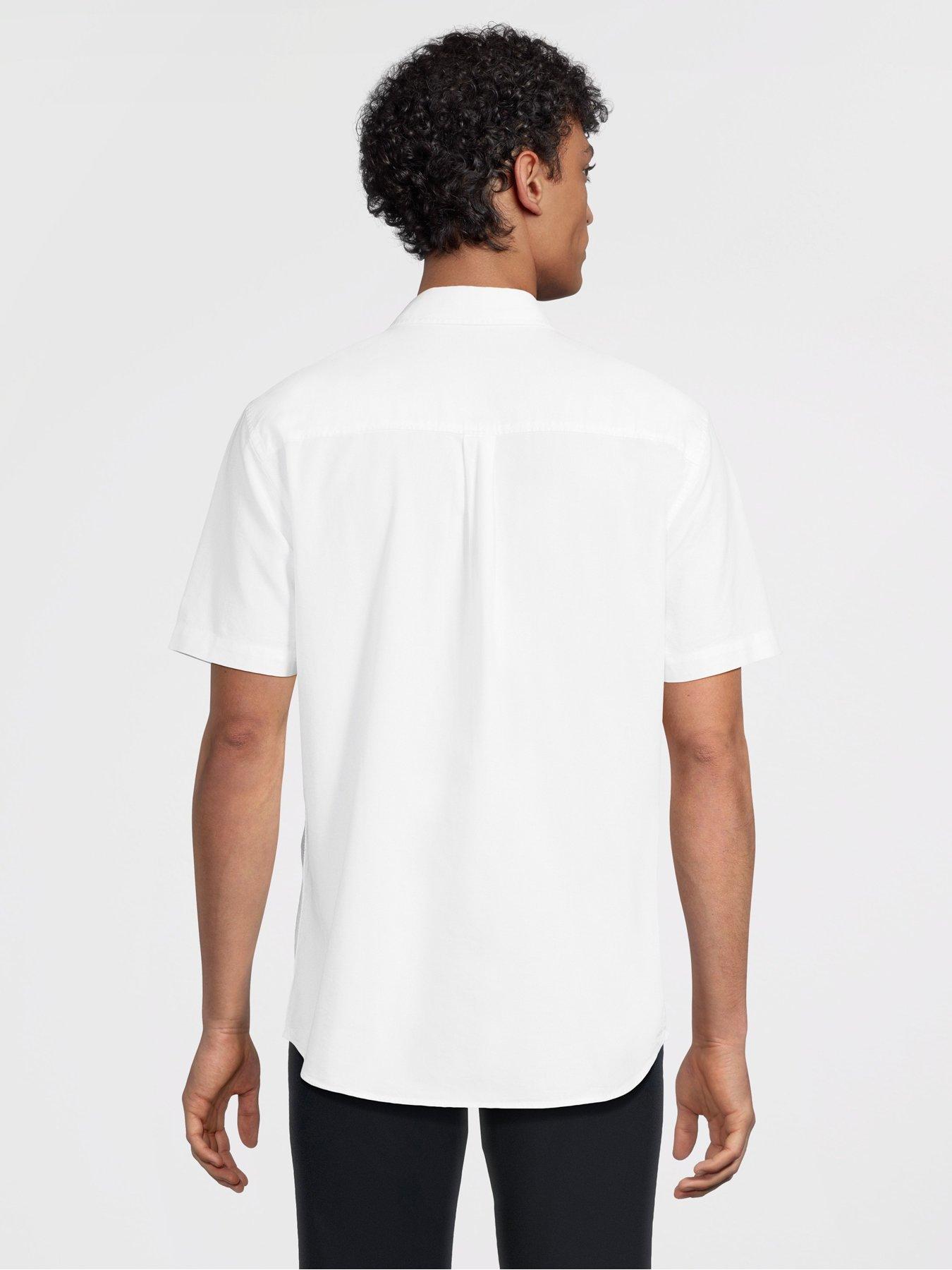  image of the-very-collection-2-pack-short-sleeve-oxford-shirts-whitenavy