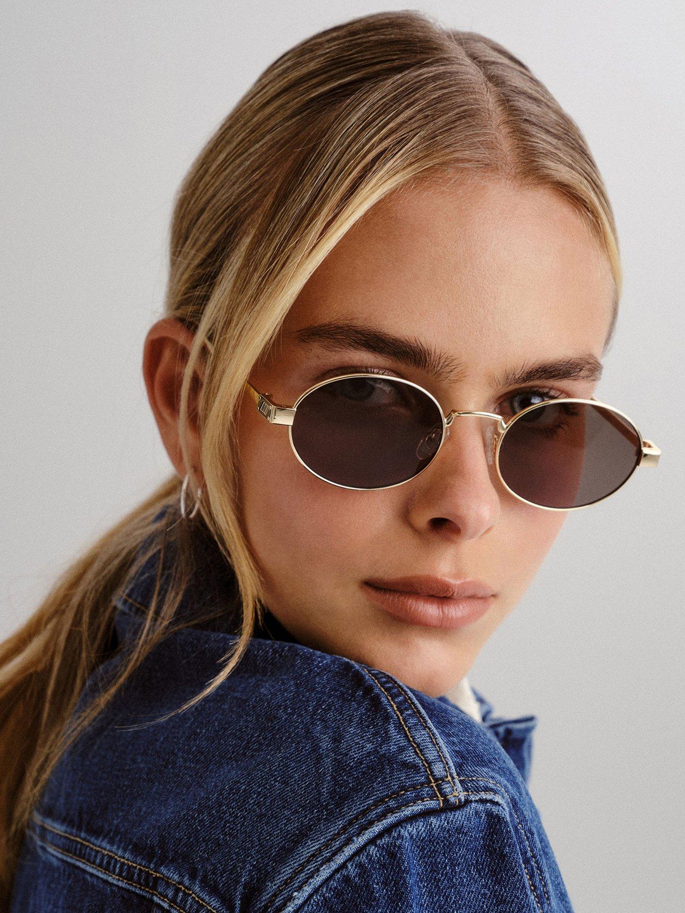 front image of le-specs-poseidon-deux-gold-sunglass