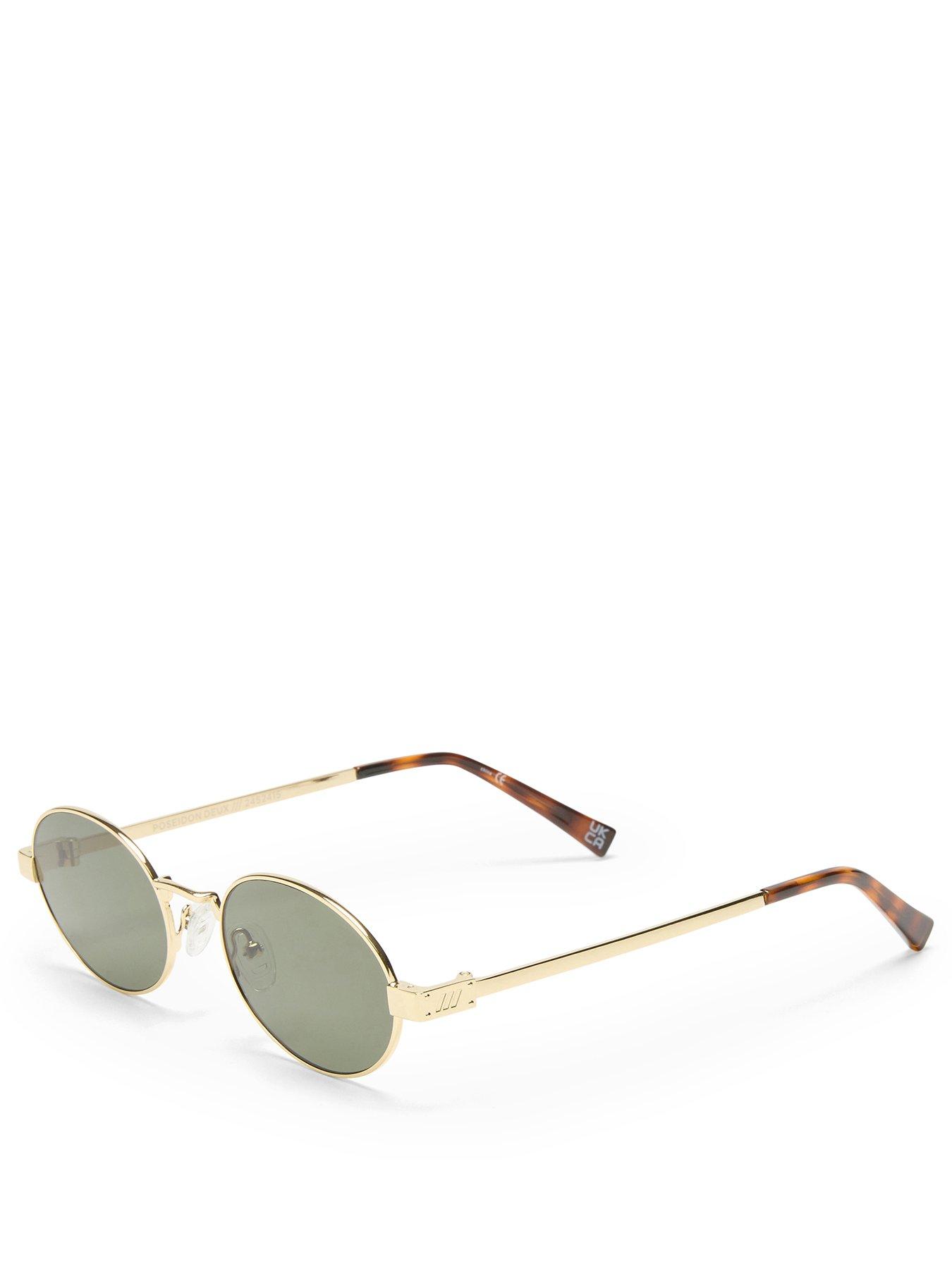 stillFront image of le-specs-poseidon-deux-gold-sunglass