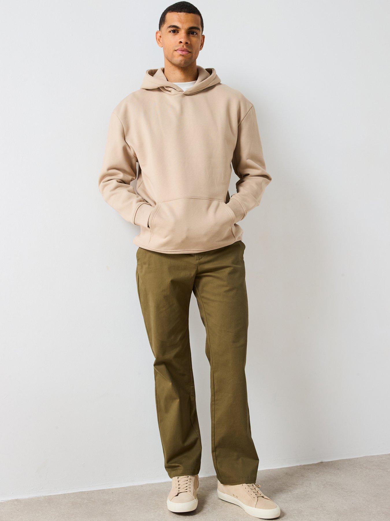  image of very-man-heavyweight-relaxed-fit-hoodie-beige
