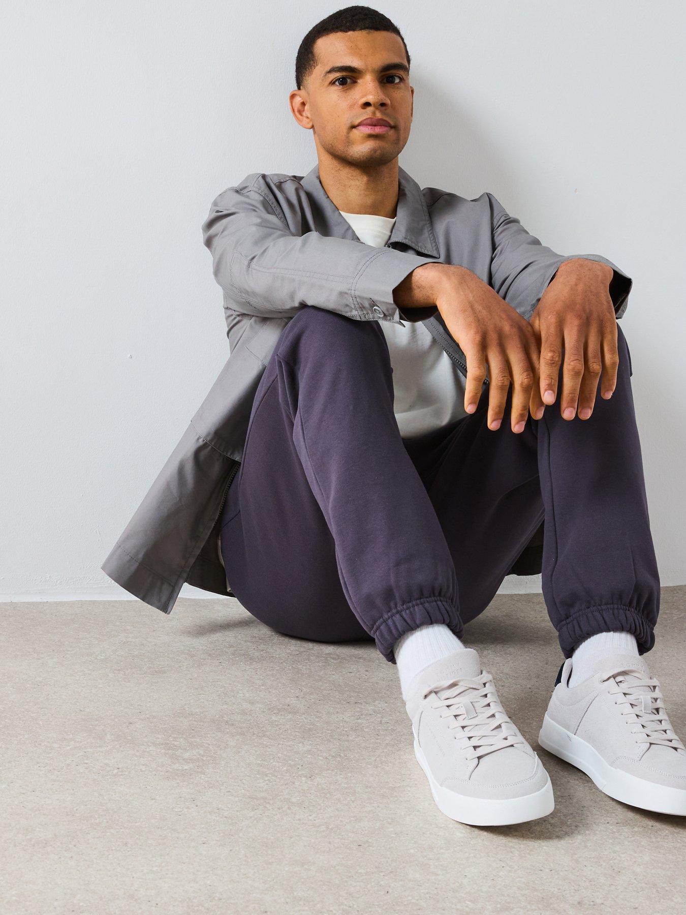 Image 4 of 6 of The Very Collection Heavyweight Relaxed Fit Joggers - Charcoal