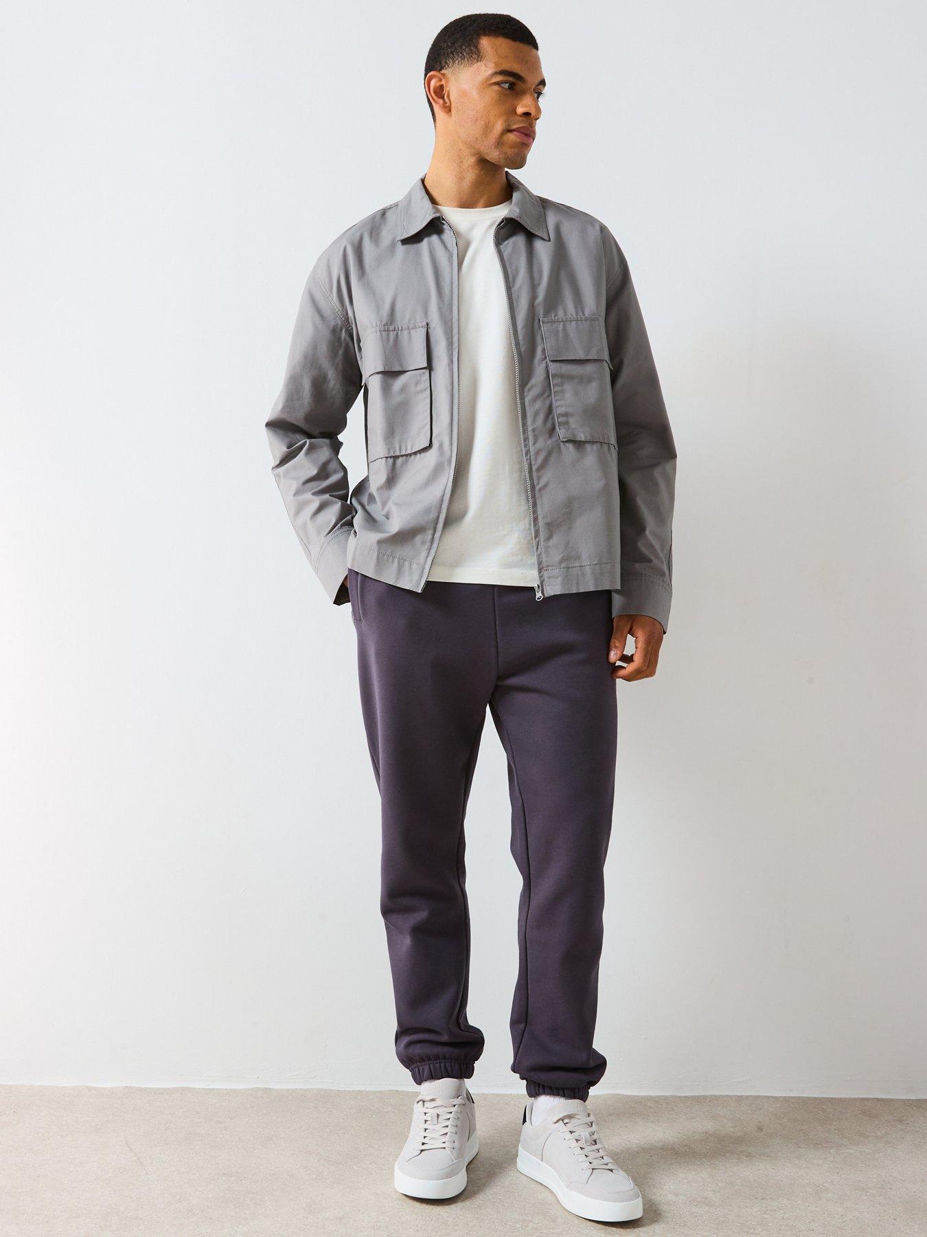 Image 5 of 6 of The Very Collection Heavyweight Relaxed Fit Joggers - Charcoal