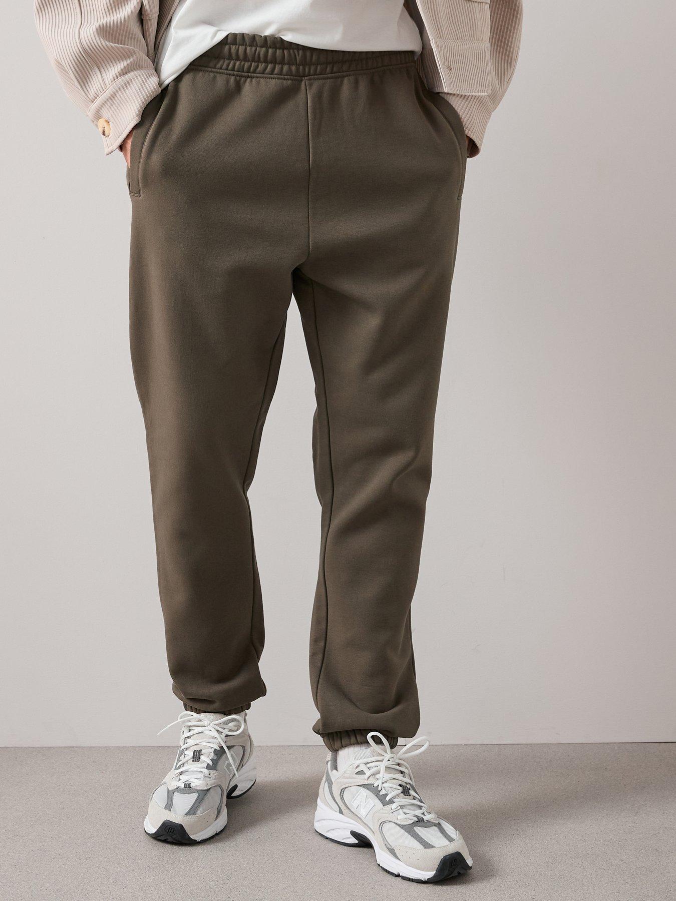 Image 1 of 6 of The Very Collection Heavyweight Relaxed Fit Joggers - Khaki