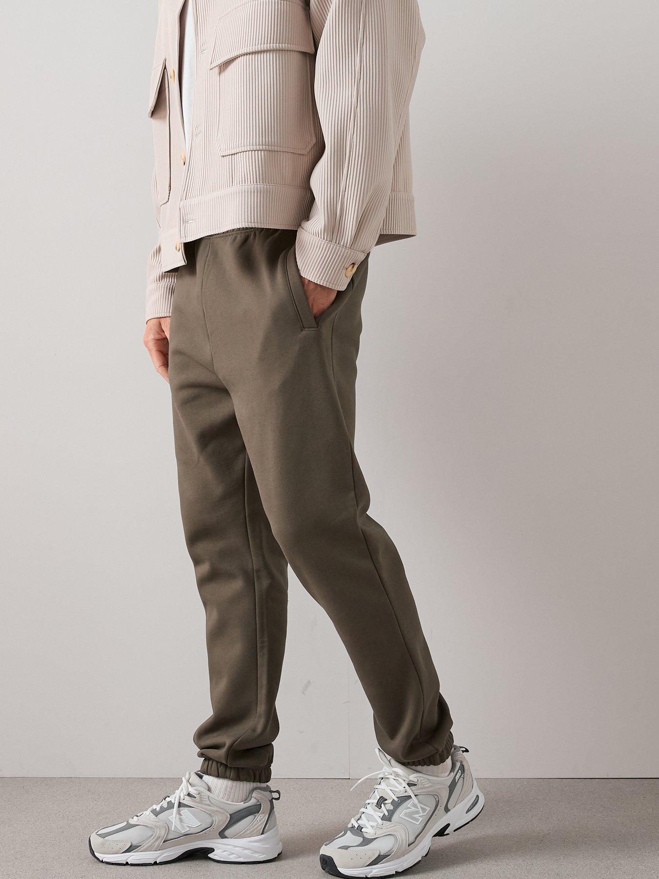 Image 4 of 6 of The Very Collection Heavyweight Relaxed Fit Joggers - Khaki