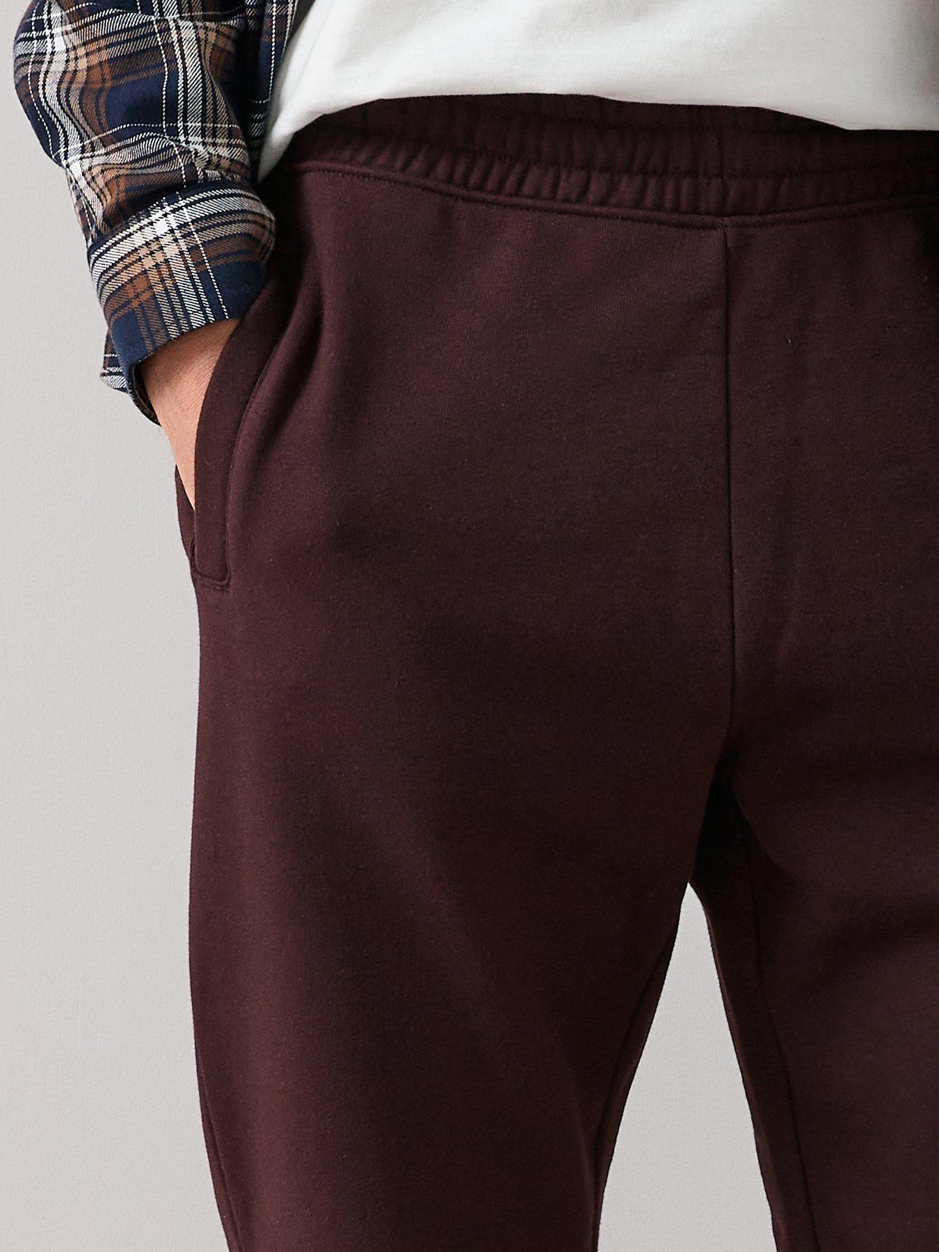  image of the-very-collection-heavyweight-relaxed-fit-joggers-burgundy