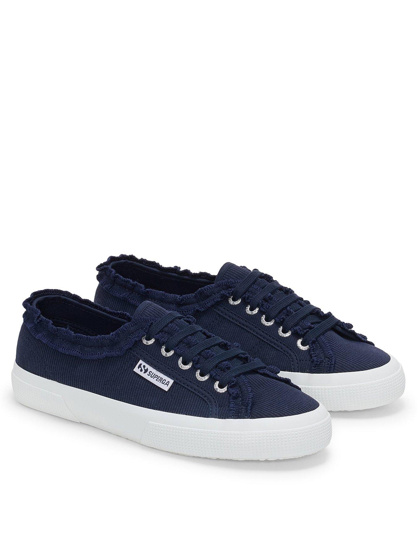  image of superga-3750-jersey-rouches-leggera-plimsoll-navy