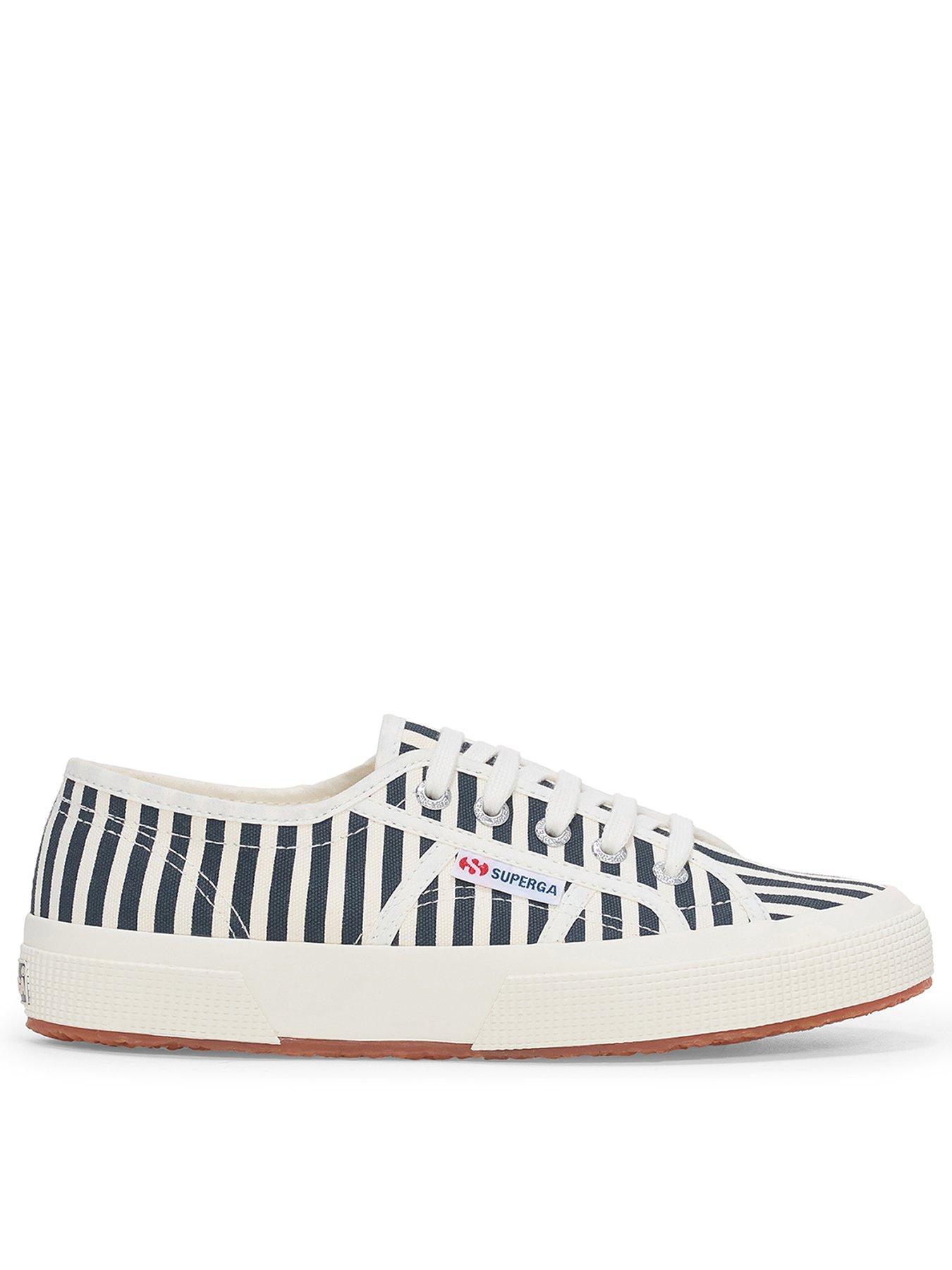 front image of superga-2750-stripes-print