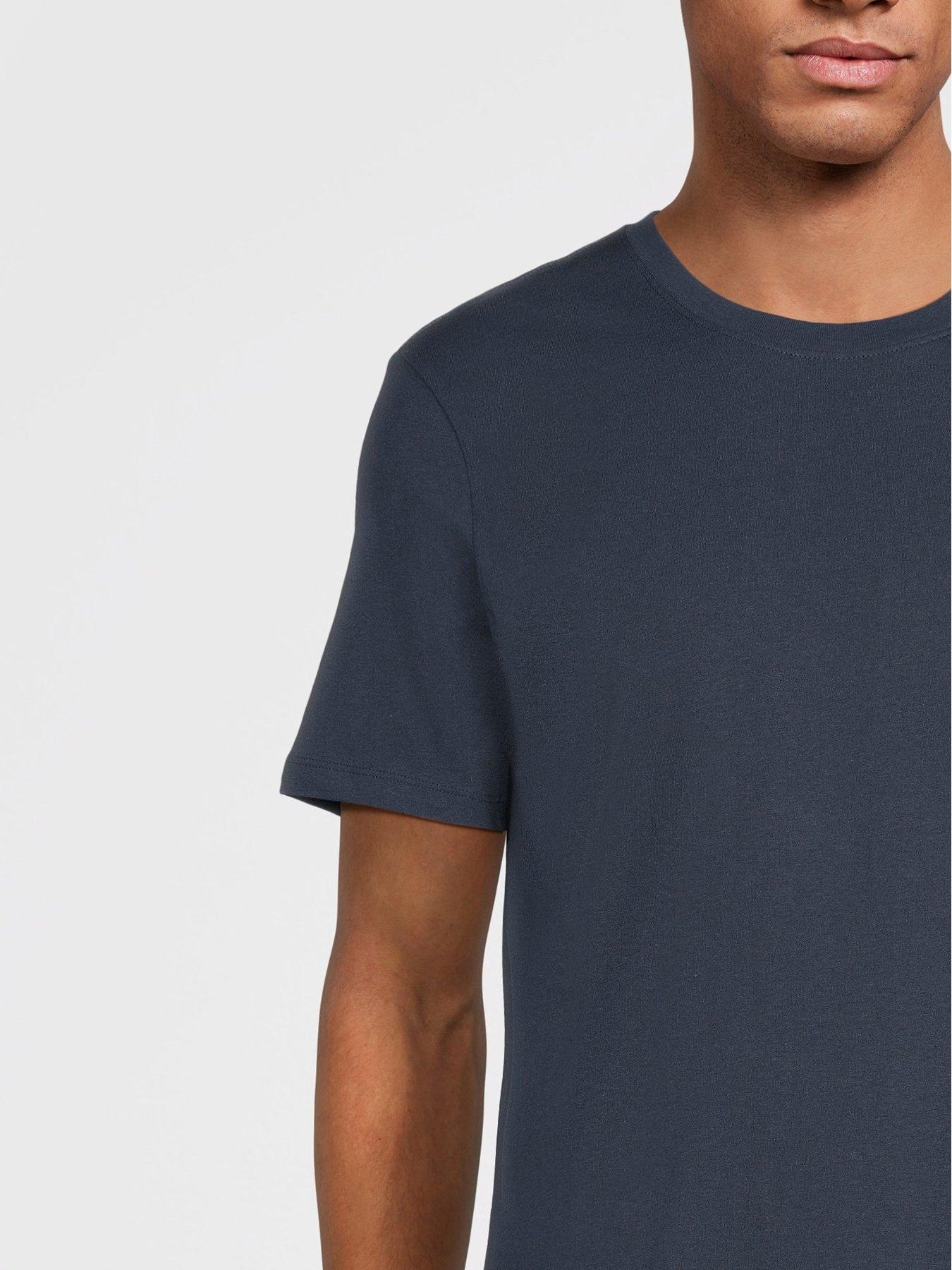 Image 5 of 5 of The Very Collection 7 Pack Crew Neck T-Shirt - Navy/Black/Green/Burgundy/Grey Marl/Beige Marl/White