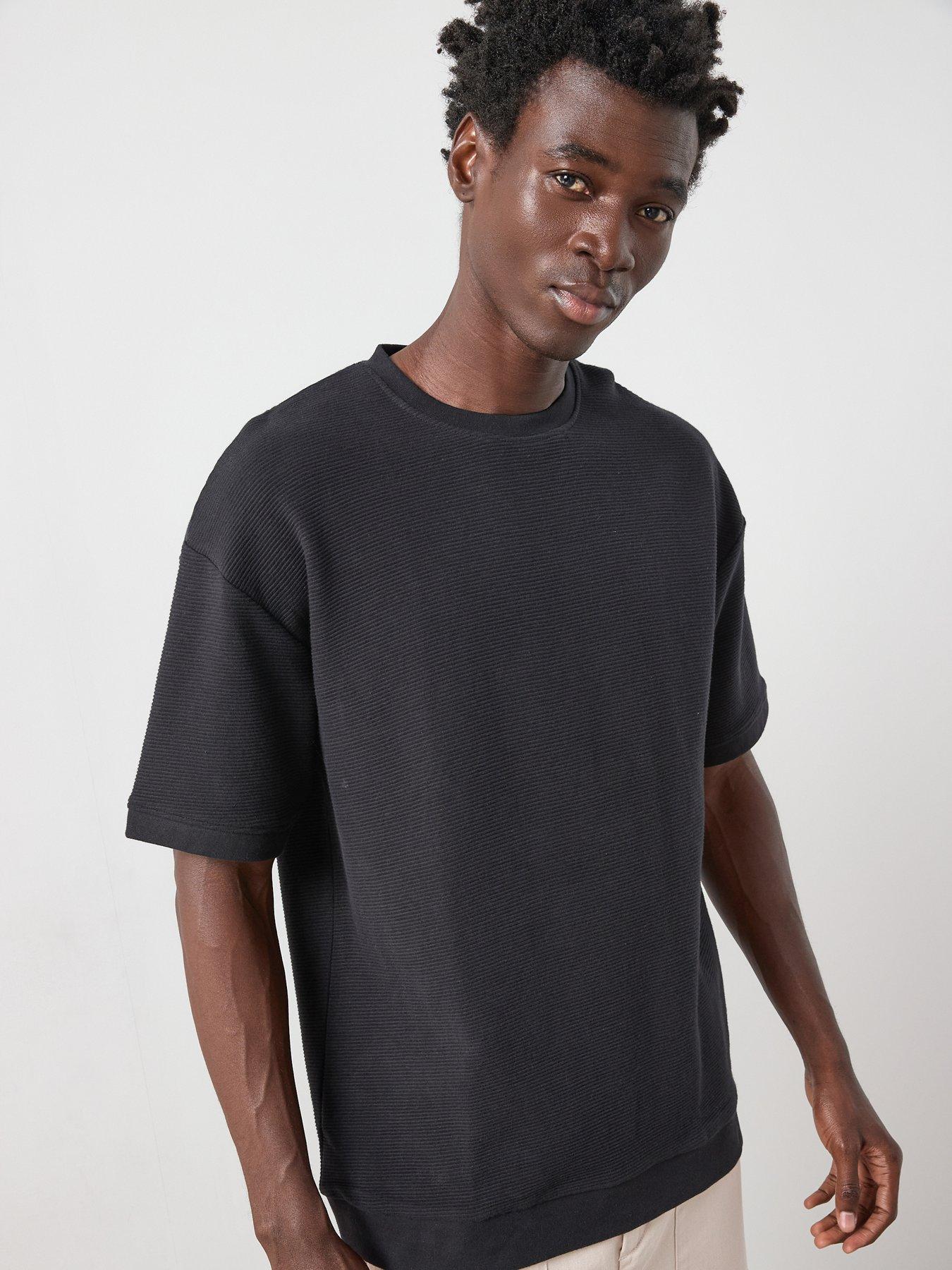 undefined Relaxed Ottoman T-Shirt - Black