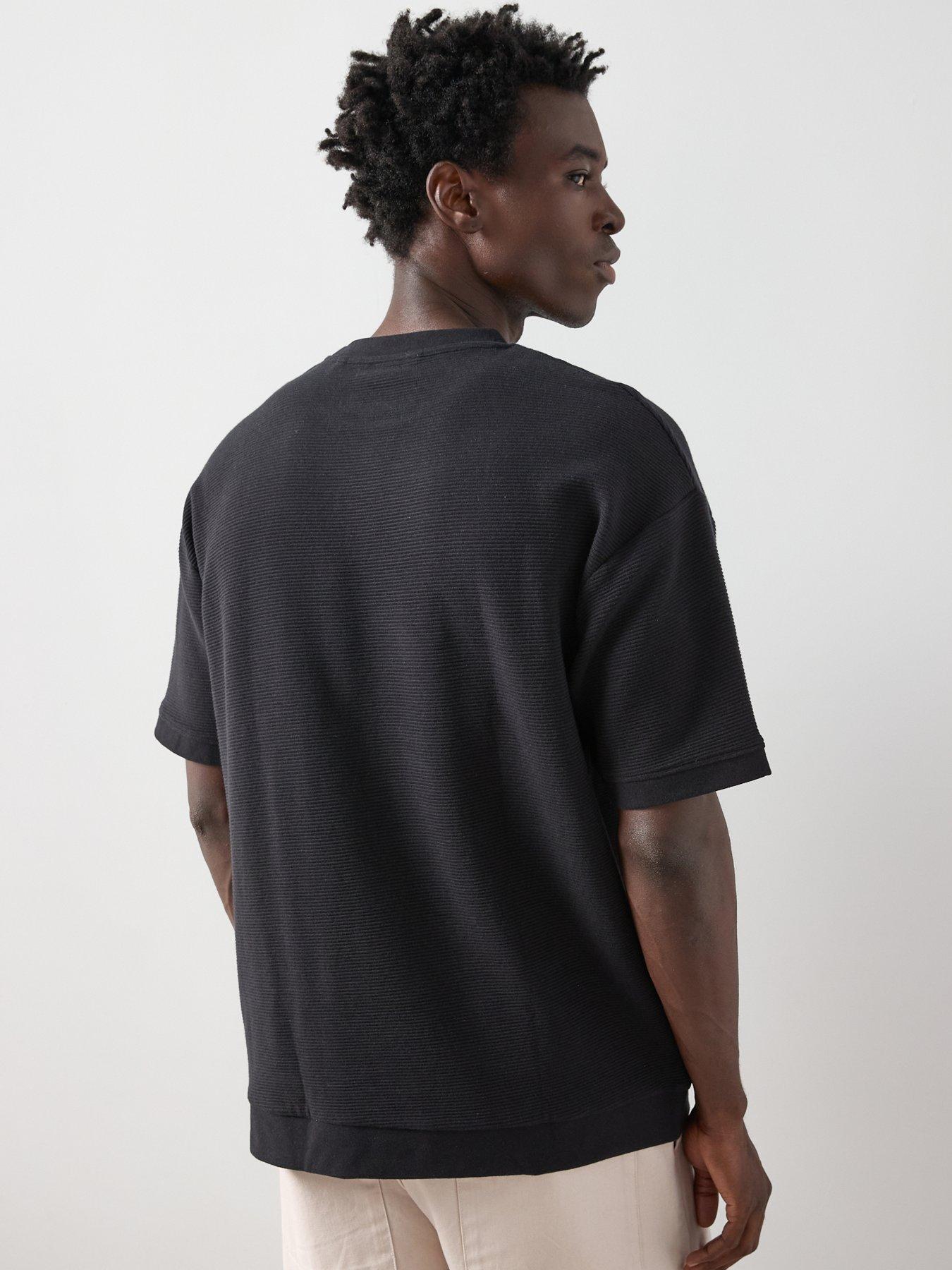 Image 2 of 6 of Very Man Relaxed Ottoman T-Shirt - Black