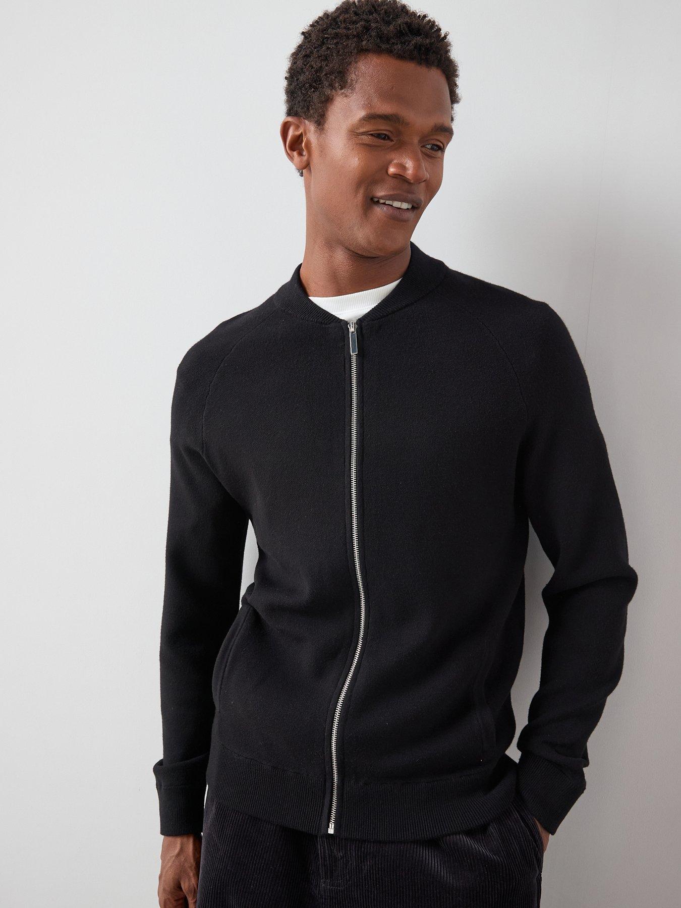 The Very Collection Midweight Knitted Bomber - Black