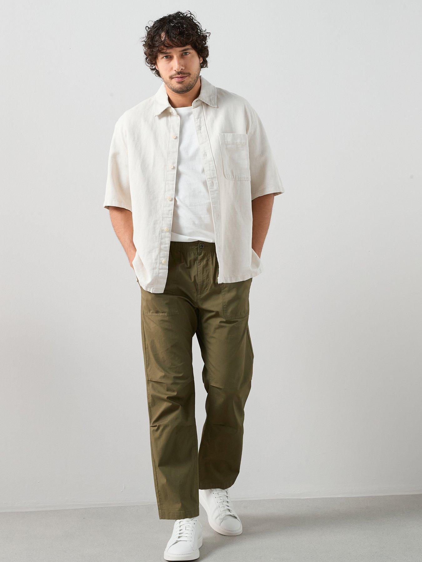 The Very Collection Cotton Rich Ripstop Trouser - Khaki