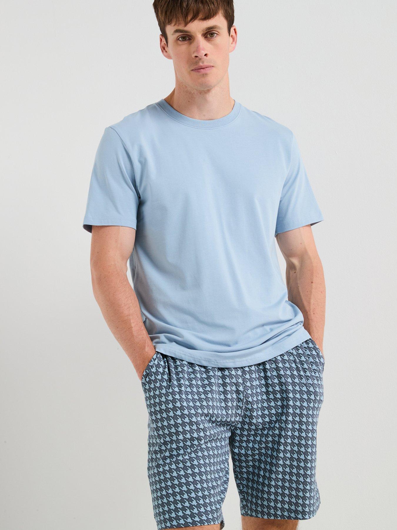 very-man-printed-t-shirt-and-short-pj-set-light-blue