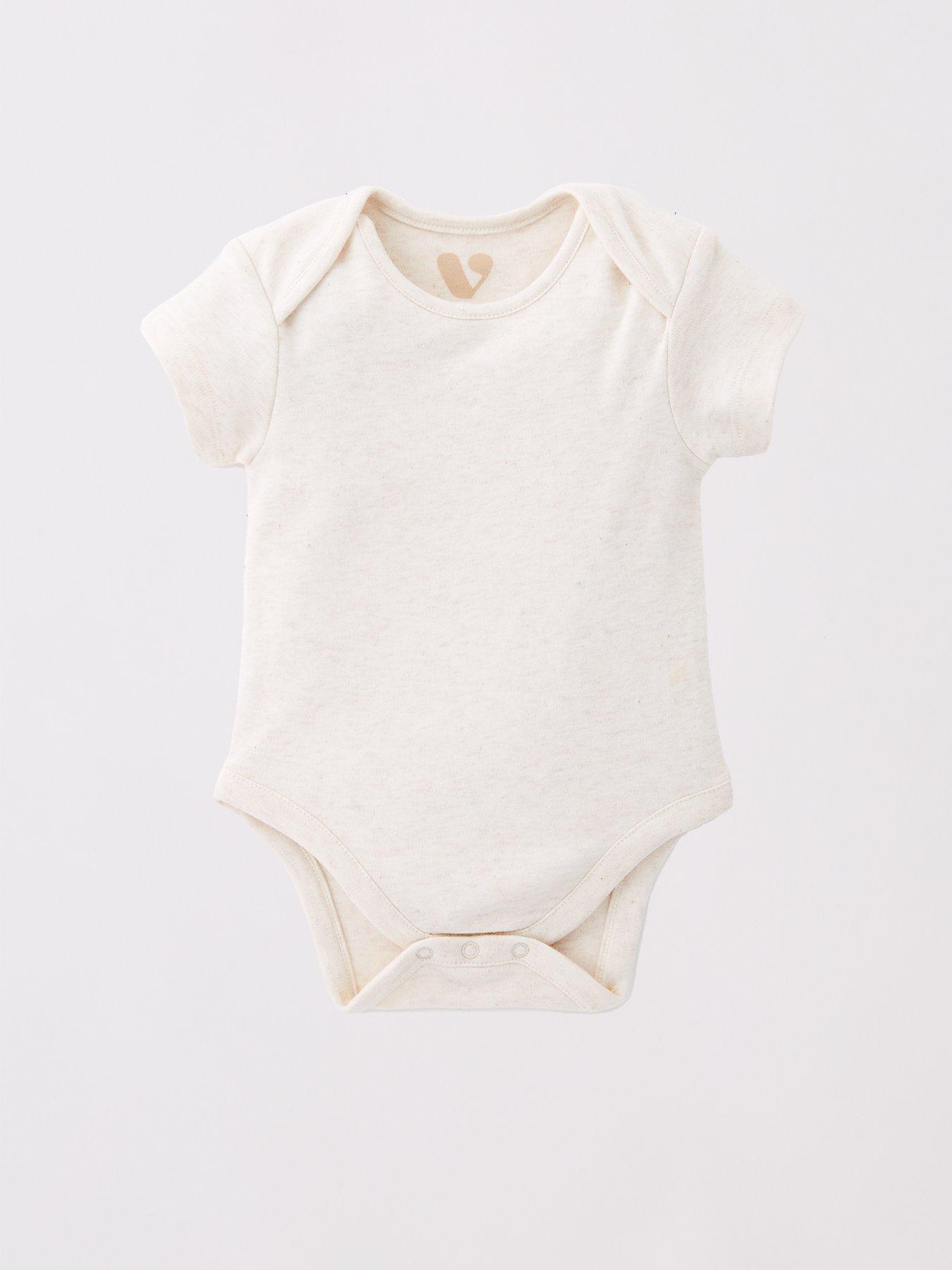 Image 4 of 5 of Mini V by Very Baby Girls Pastel Short Sleeve 5 Pack Bodysuits - Pink