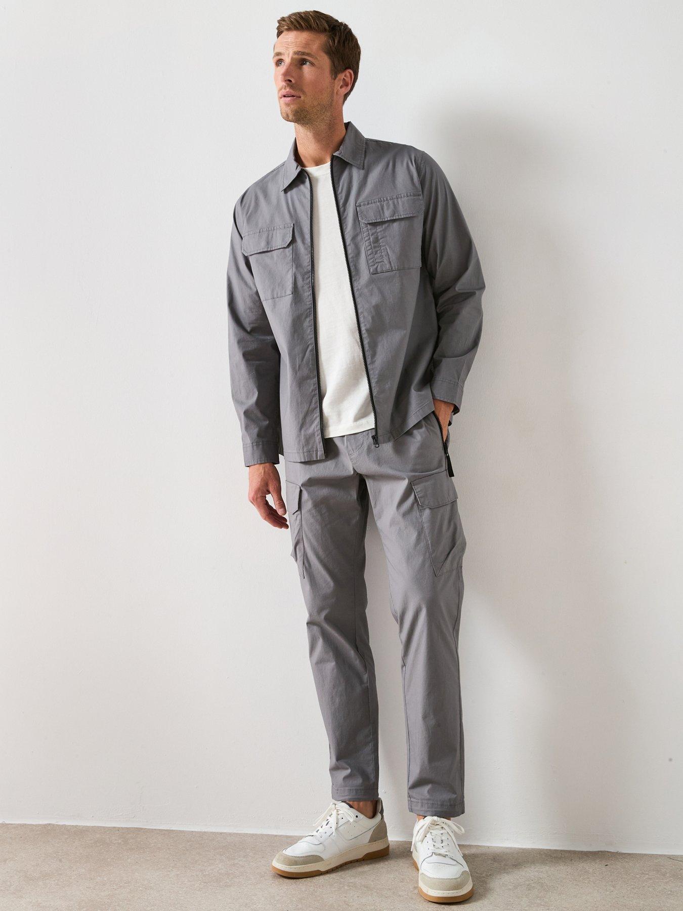 The Very Collection Tech Cargo Trouser - Charcoal
