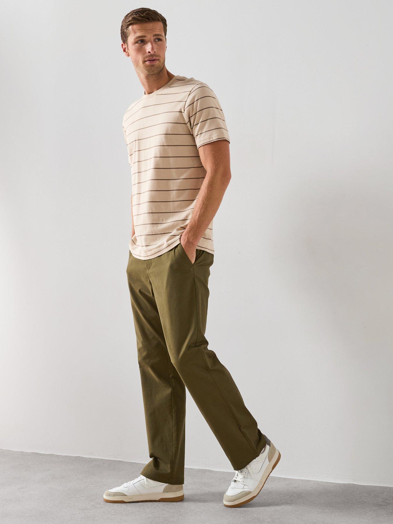 Image 3 of 6 of The Very Collection Loose Fit Chino Trousers - Khaki
