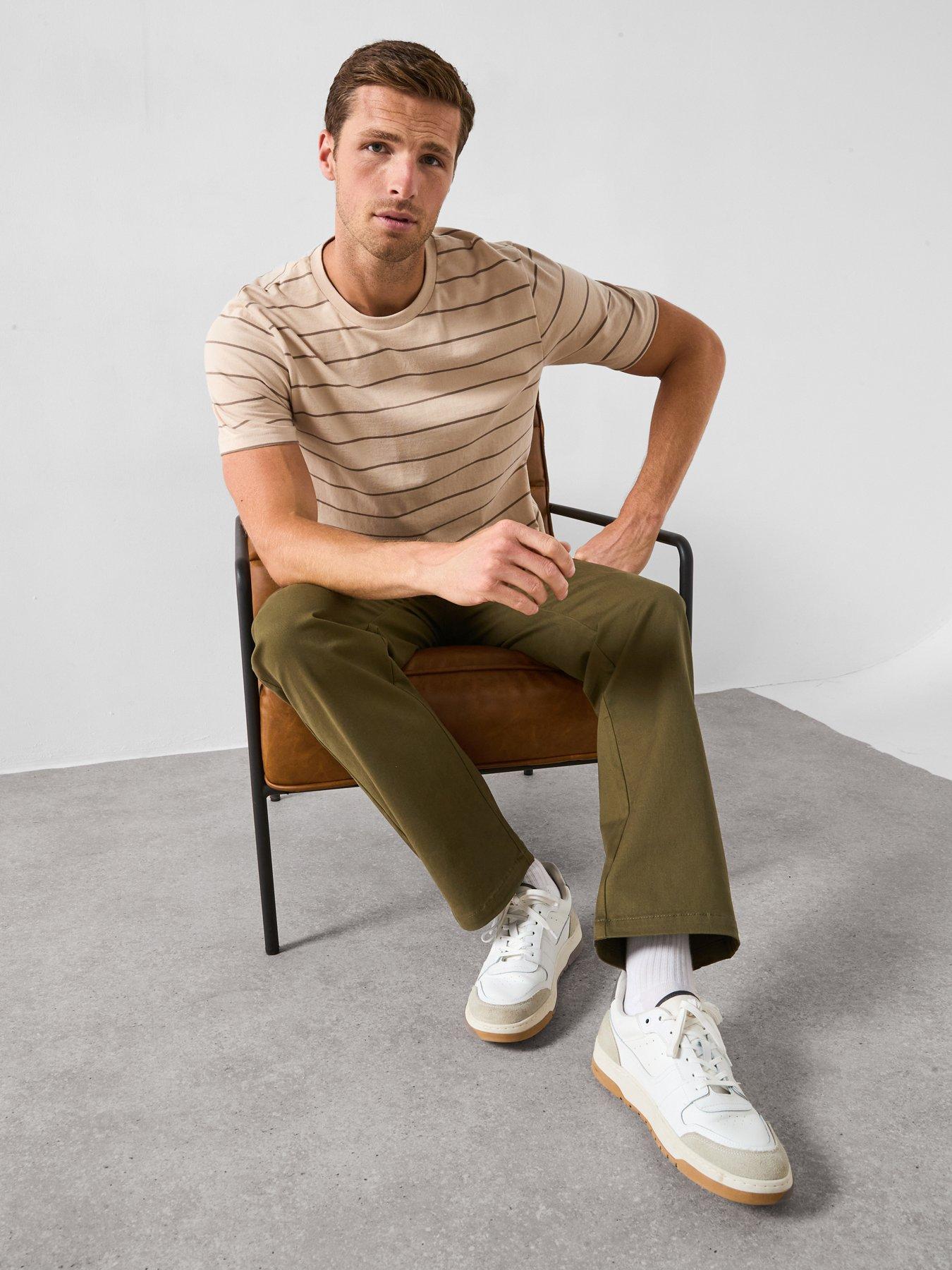 Image 4 of 6 of The Very Collection Loose Fit Chino Trousers - Khaki