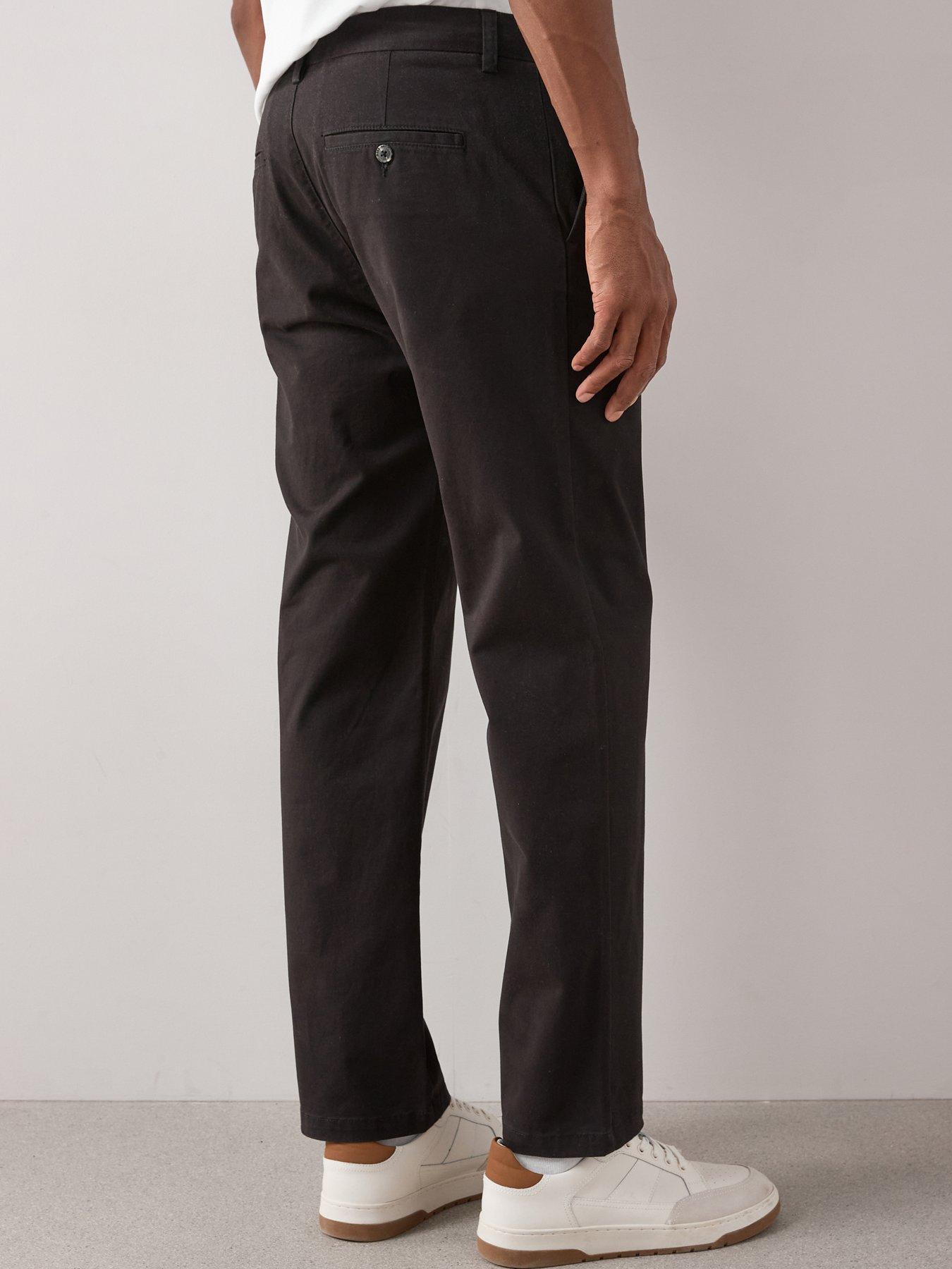 Image 2 of 6 of Very Man Loose Fit Chino Trouser - Black