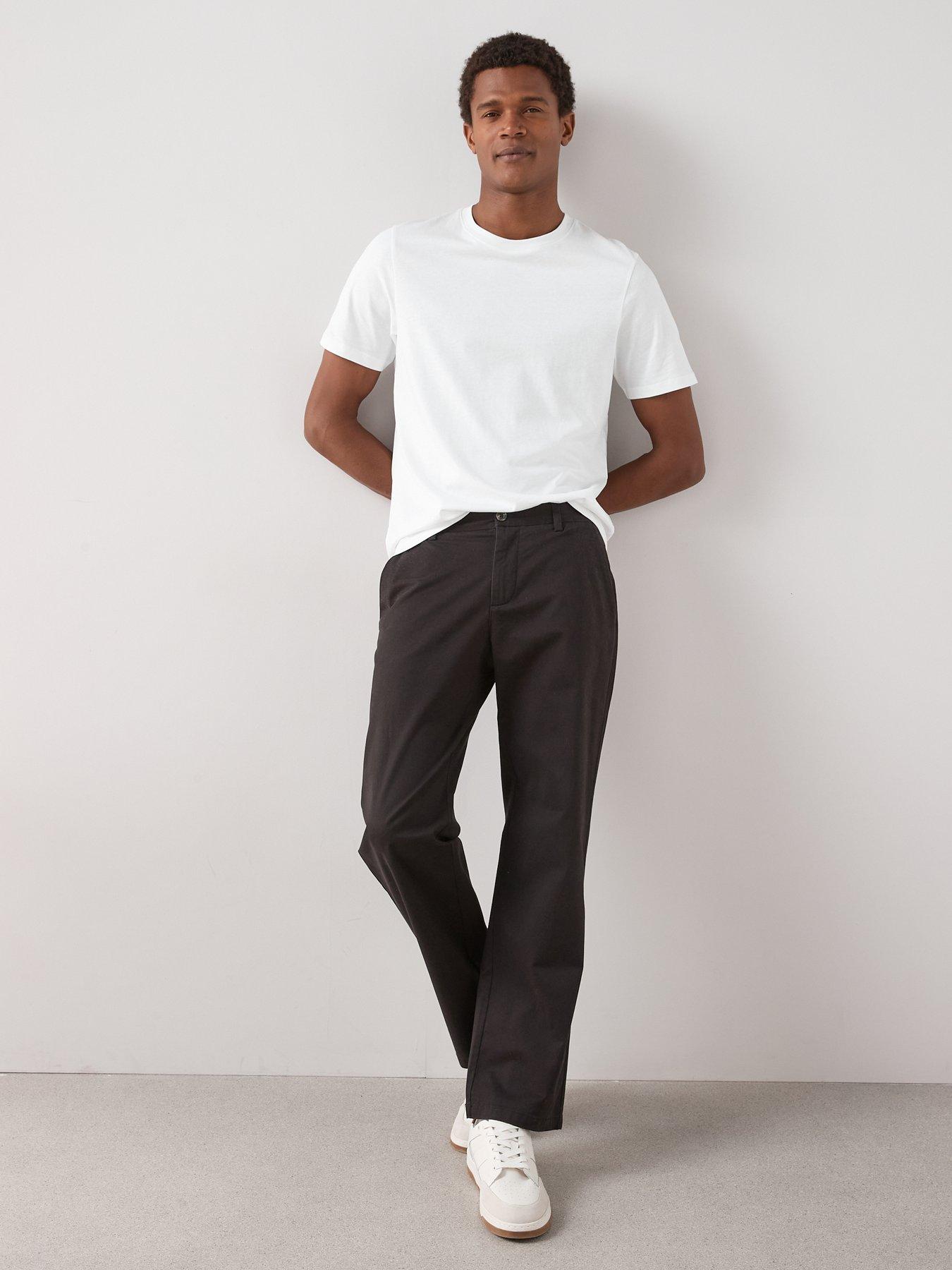 Image 4 of 6 of Very Man Loose Fit Chino Trouser - Black