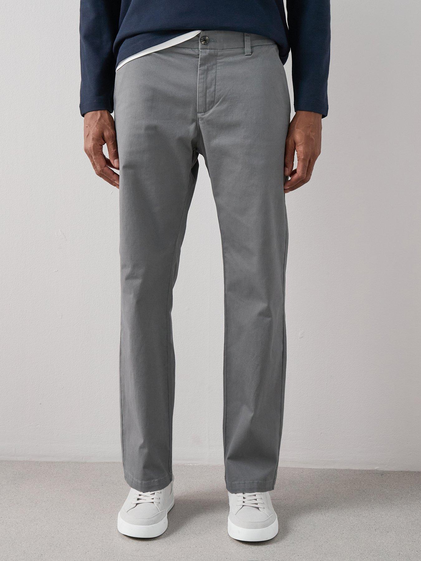 Image 1 of 7 of The Very Collection Cotton Rich Loose Fit Chino Trouser - Charcoal