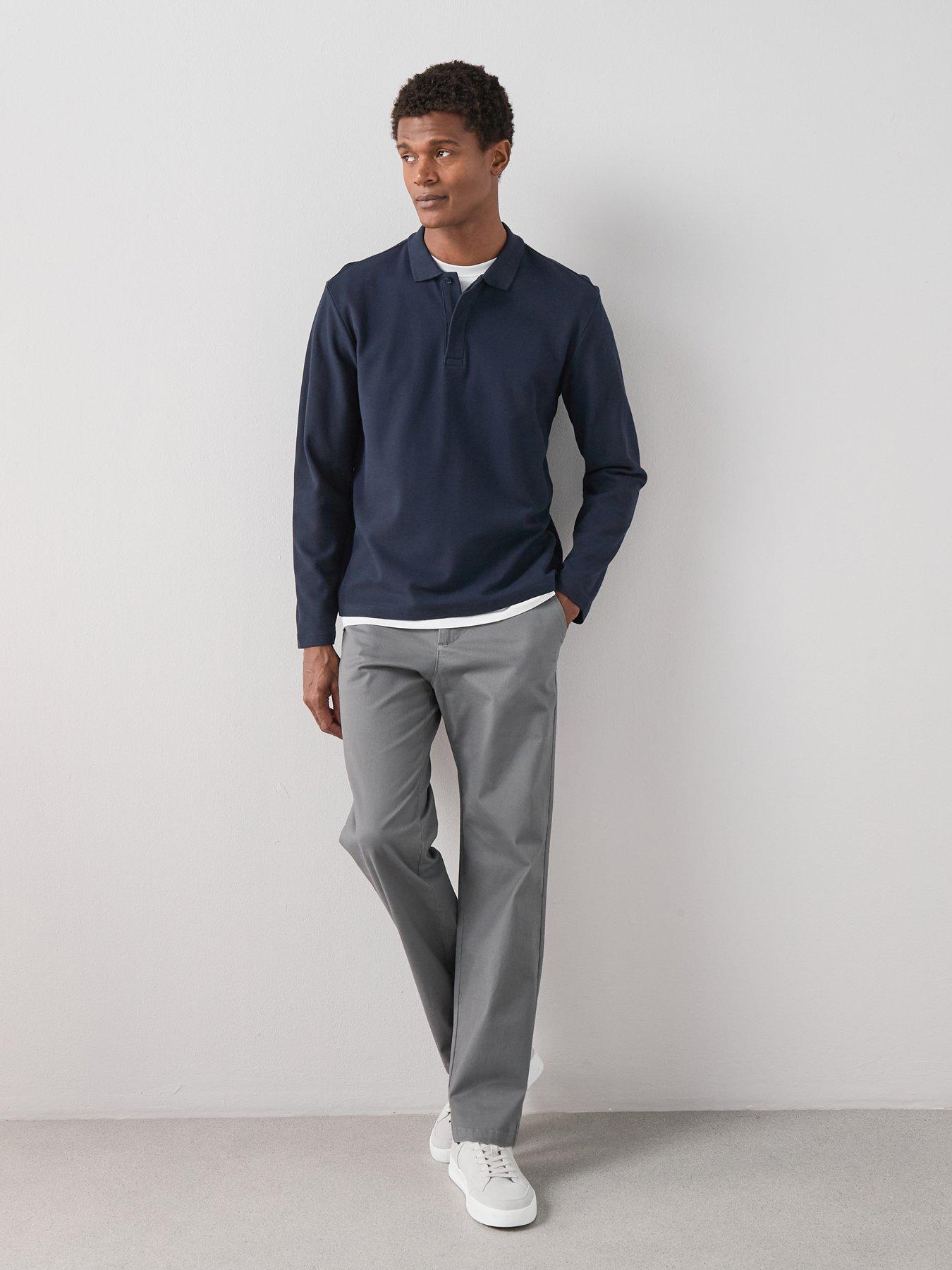 Image 3 of 7 of The Very Collection Cotton Rich Loose Fit Chino Trouser - Charcoal
