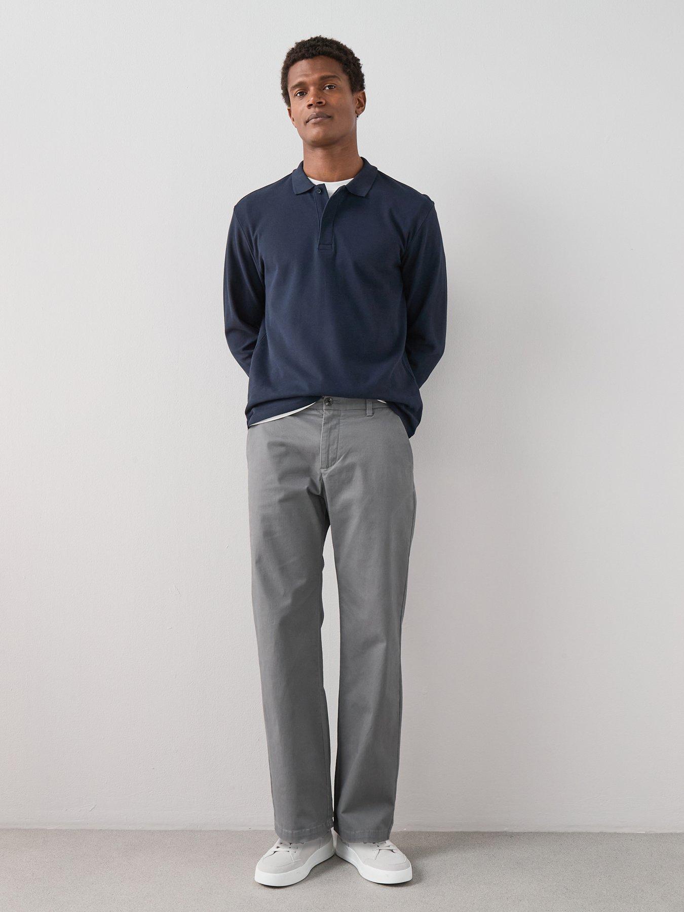 Image 5 of 7 of The Very Collection Cotton Rich Loose Fit Chino Trouser - Charcoal