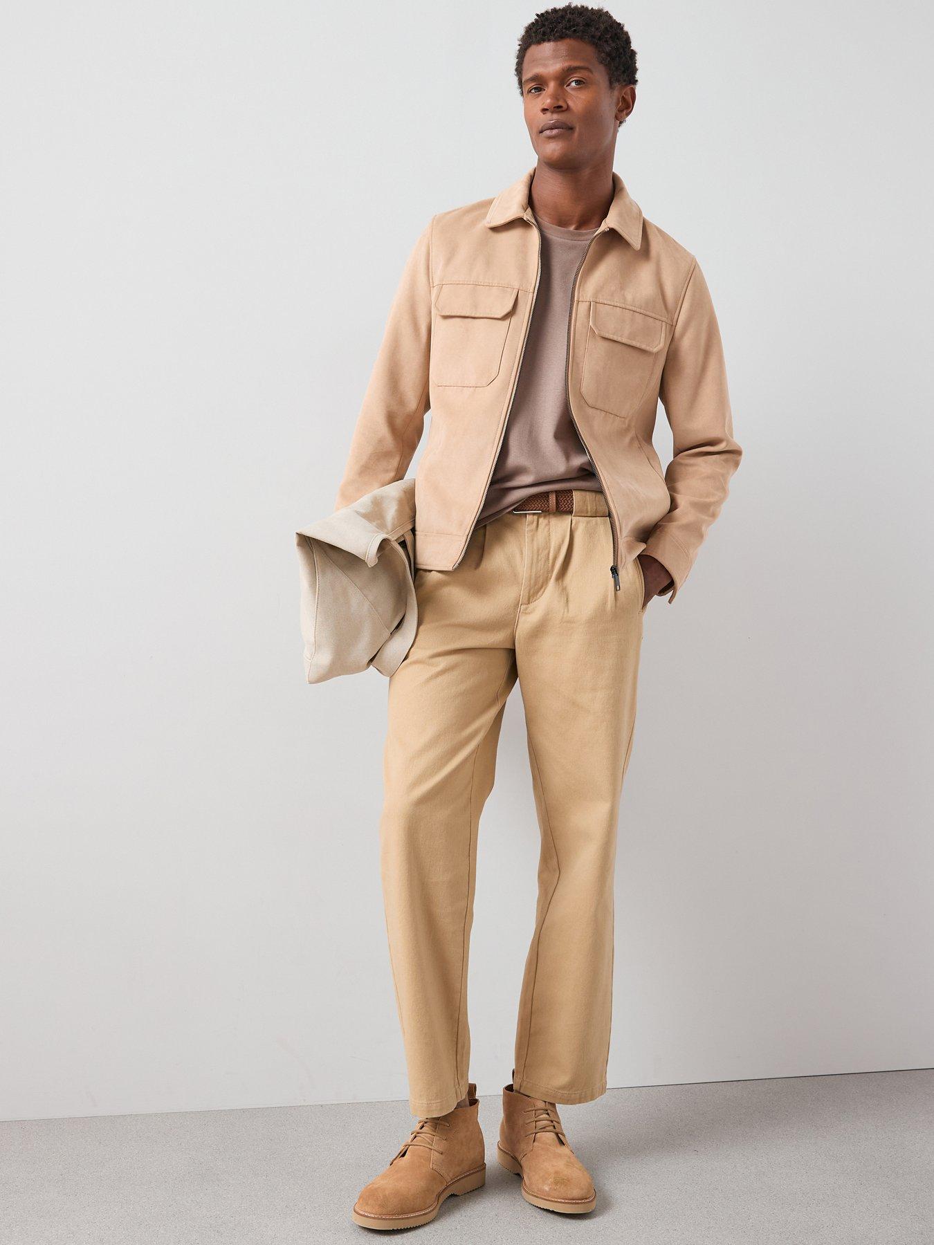 undefined Double Pleat Trousers - Brown