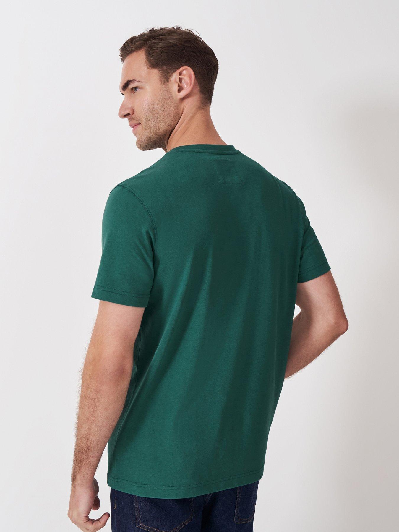  image of crew-clothing-classic-short-sleeve-t-shirt-green